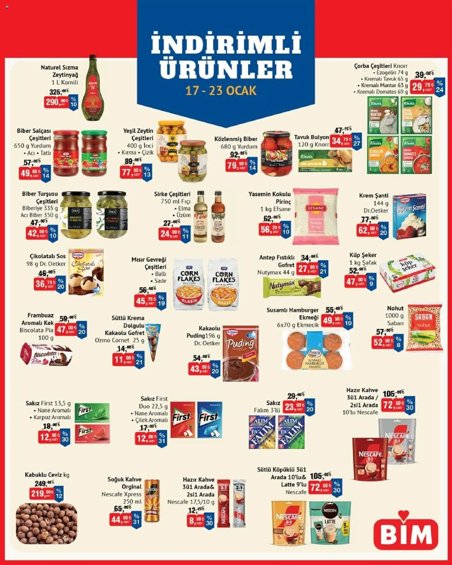 BİM İndirimli Ürünler - 17.01.2026 tarihinden itibaren geçerlidir | Sayfa: 2 | Ürünler: Frambuaz, Krem, Yasemin, Nane