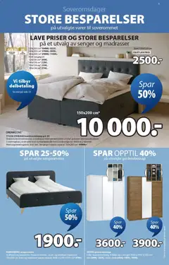 Forhåndsvisning av JYSK kundeavis gyldig fra 09.03.2026 | Side: 3 | Produkter: Kontinentalseng, Суміш дитяча, Garderobeskap, Sengegavl