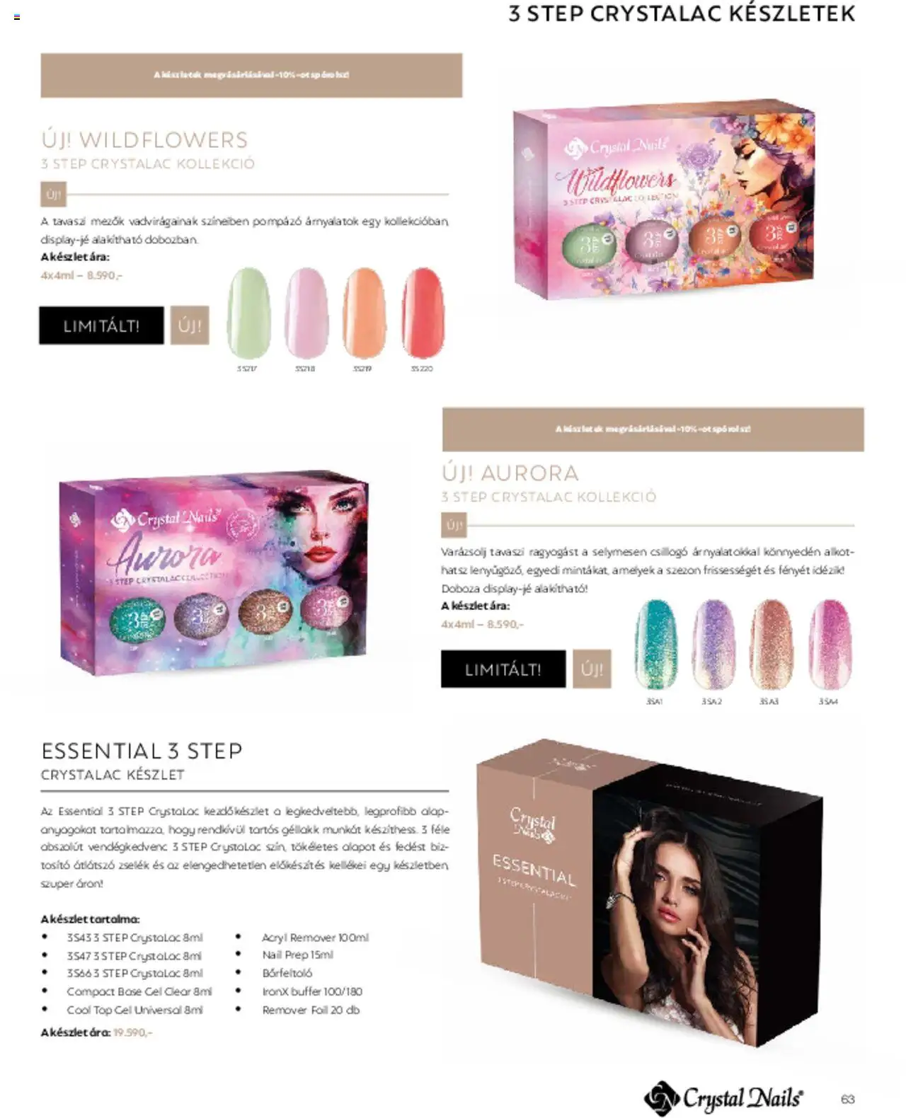 Crystal Nails akciós ujság - amely érvényes a következő dátumtól: 01.03.2025 | Oldal: 63