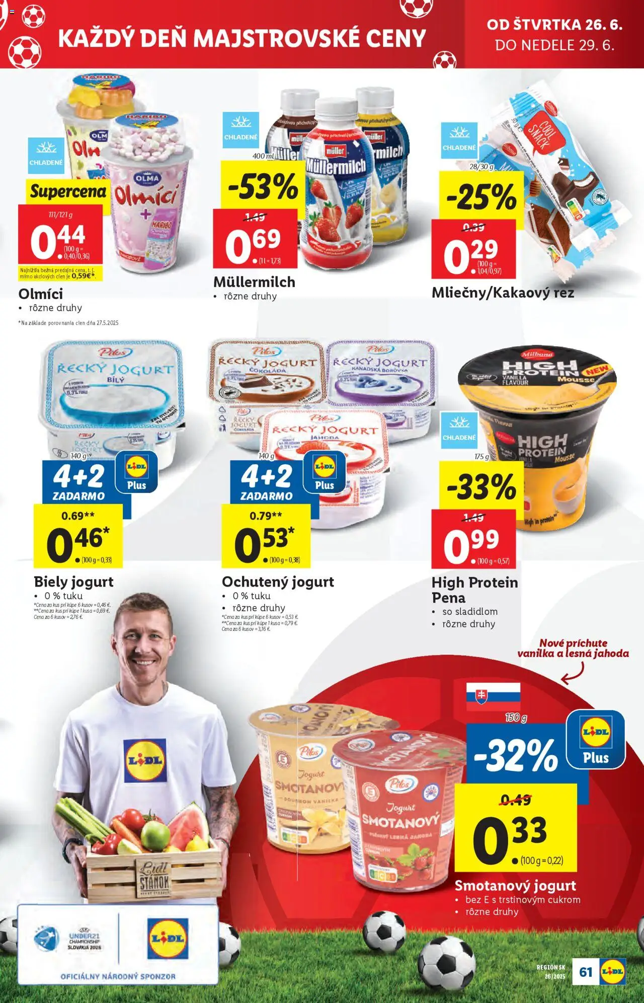 Lidl leták │ platný od 23.06.2025 | Strana: 77 | Produkty: Protein, Biely jogurt, Čokoláda, Bourbon