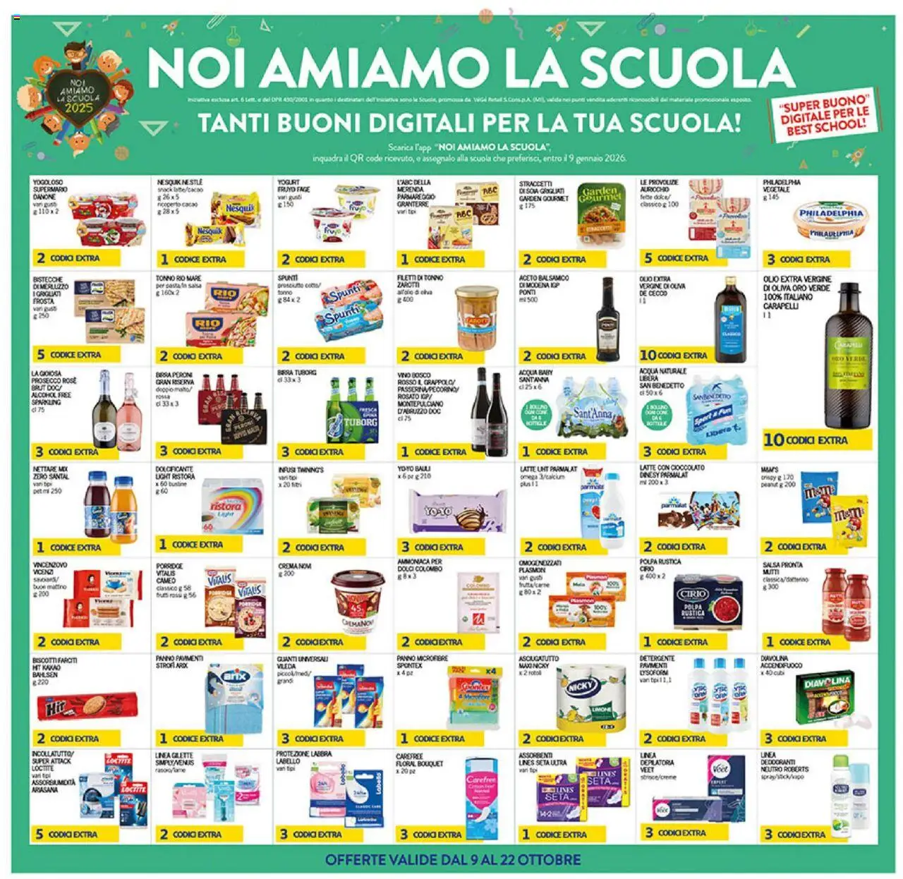 Volantino Coal del 09.10.2025 | Pagina: 27 | Prodotti: Dolcificante, Detergente, Prosecco, Guanti