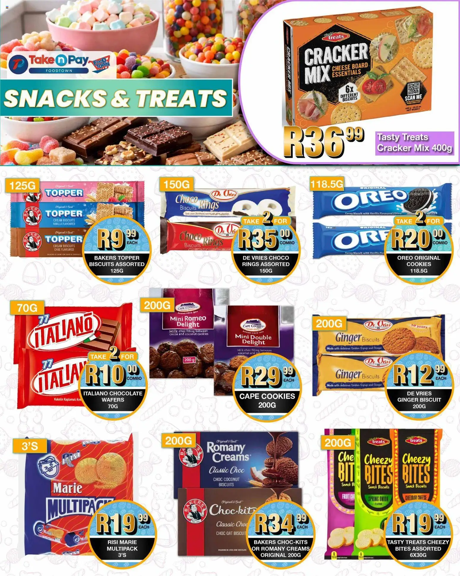 New Take n Pay catalogue – valid from 06.04.2026 | Page: 5 | Products: Milk, Chocolate, Cream, Cookies