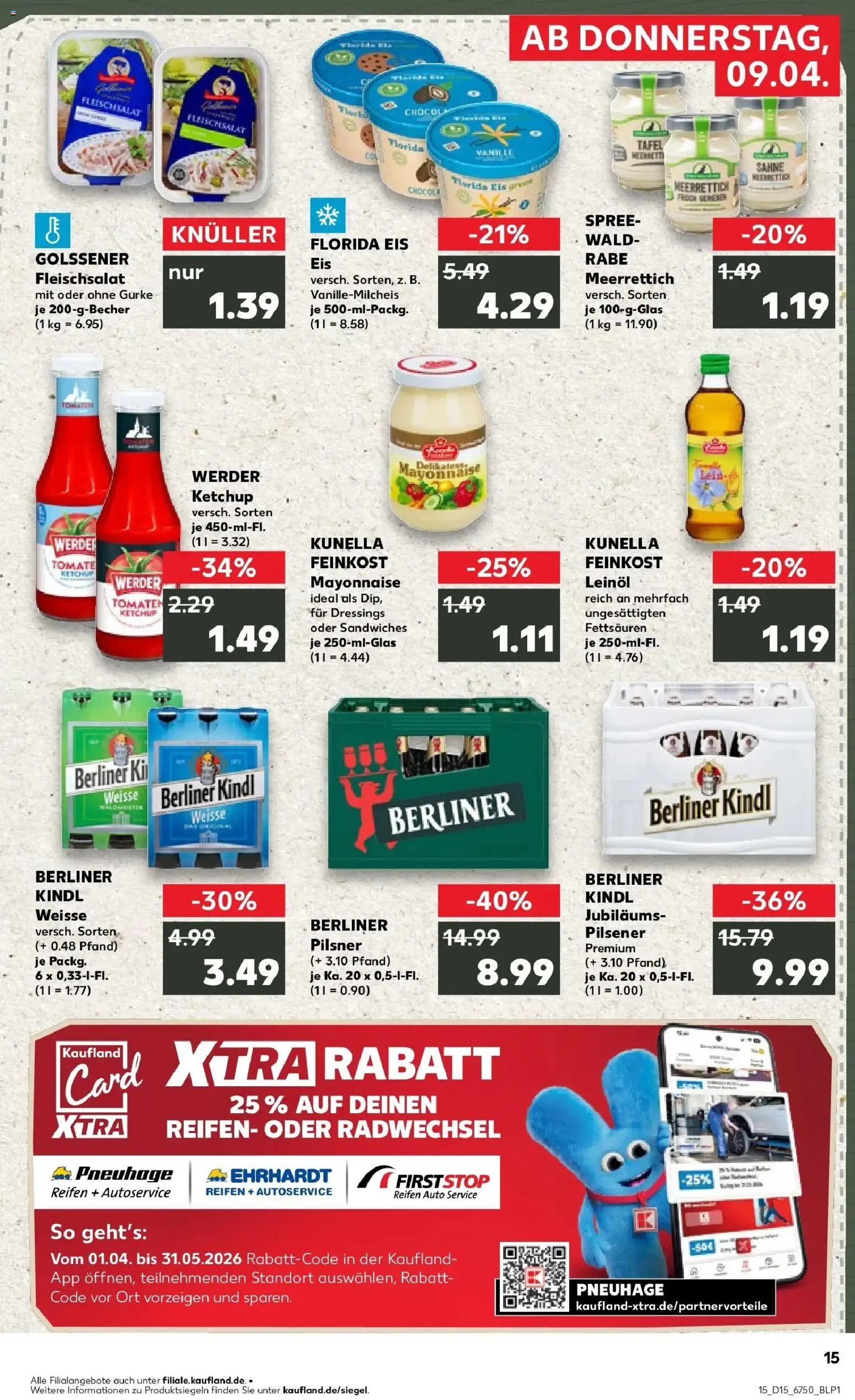 Kaufland Prospekt Berlin	 – gültig ab 07.04.2026 | Seite: 27 | Produkte: Berliner, Ketchup, Sahne, Eis