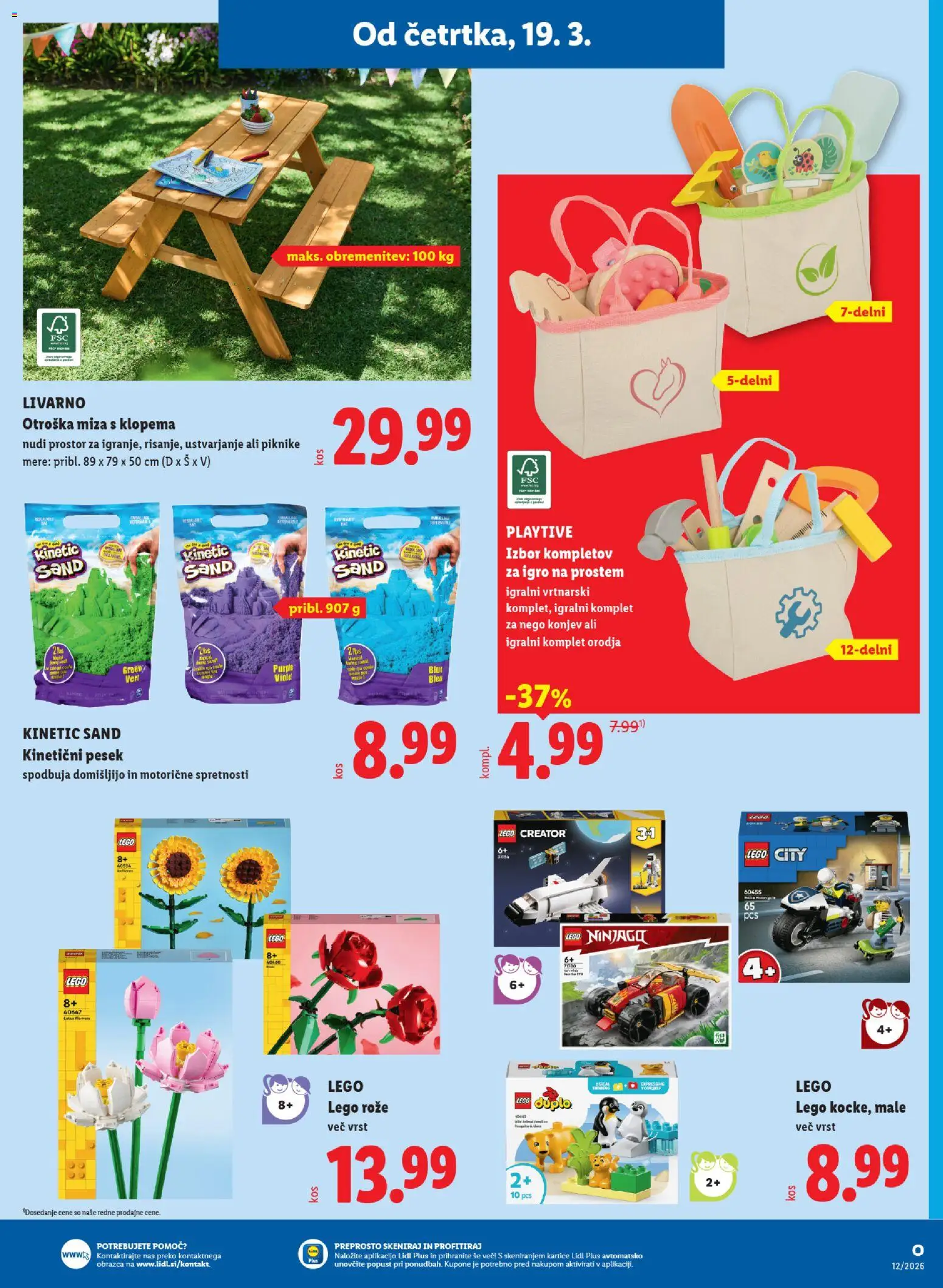 Novi Lidl katalog ponudbe – veljaven od 19.03.2026 | Stran: 29 | Izdelki: Miza