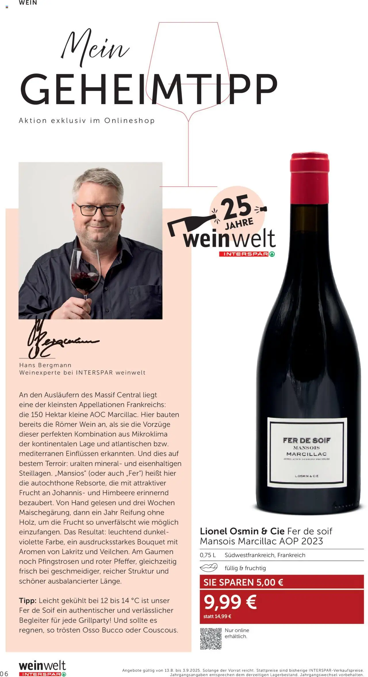 Interspar Wein Welt gültig ab 13.08.2025 | Seite: 6 | Produkte: Himbeere, Wein