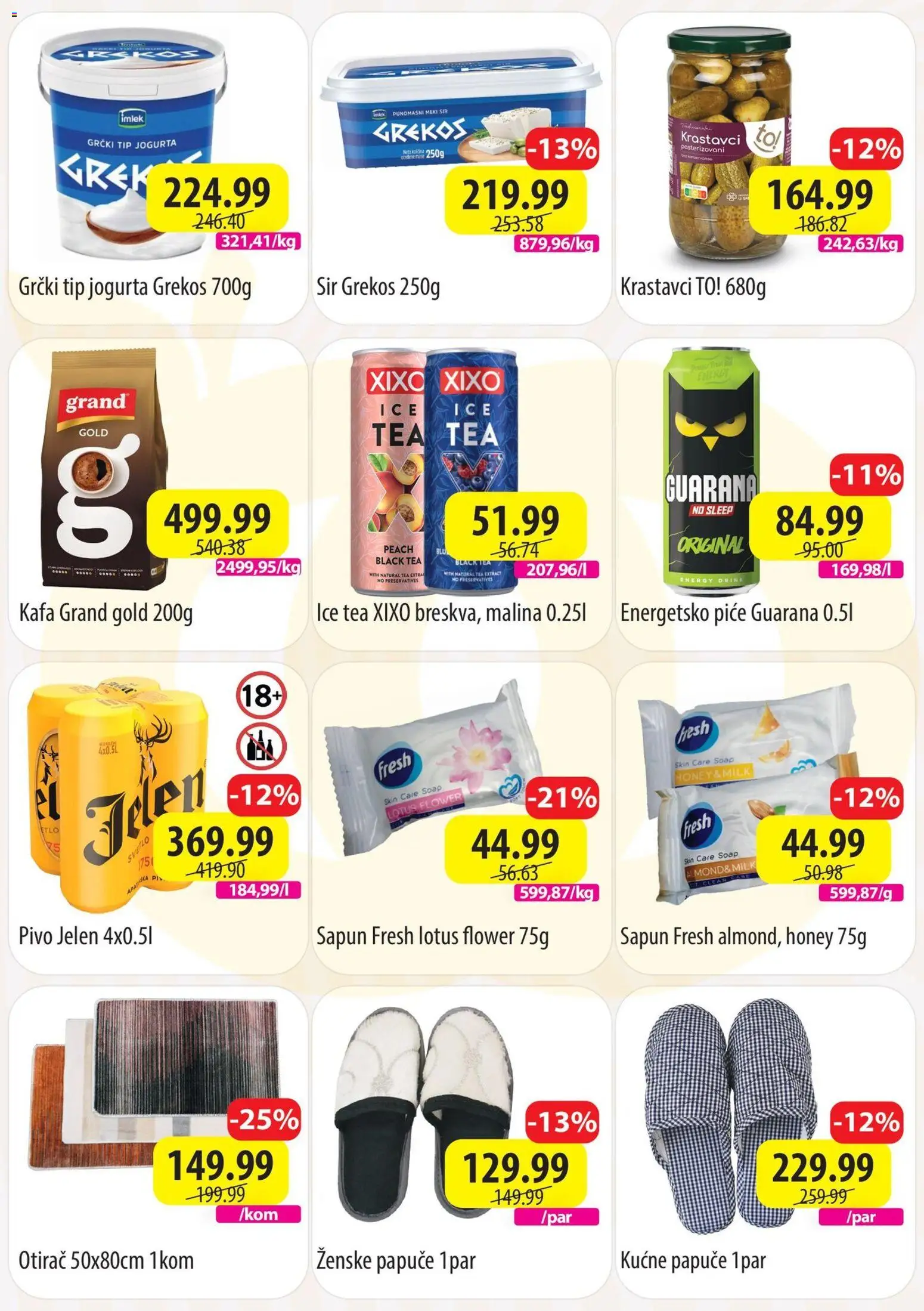 Senta Promet katalog - važi od 16.02.2026 | Strana: 2 | Proizvode: Krastavci, Malina, Guarana, Sapun