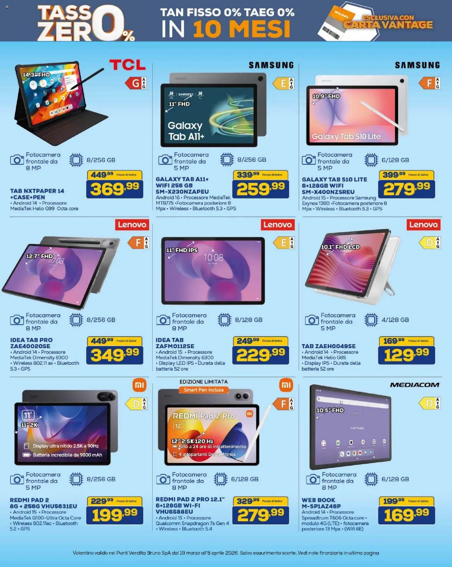 Volantino BRUNO del 19.03.2026 | Pagina: 11 | Prodotti: Fotocamera, Batteria, Samsung