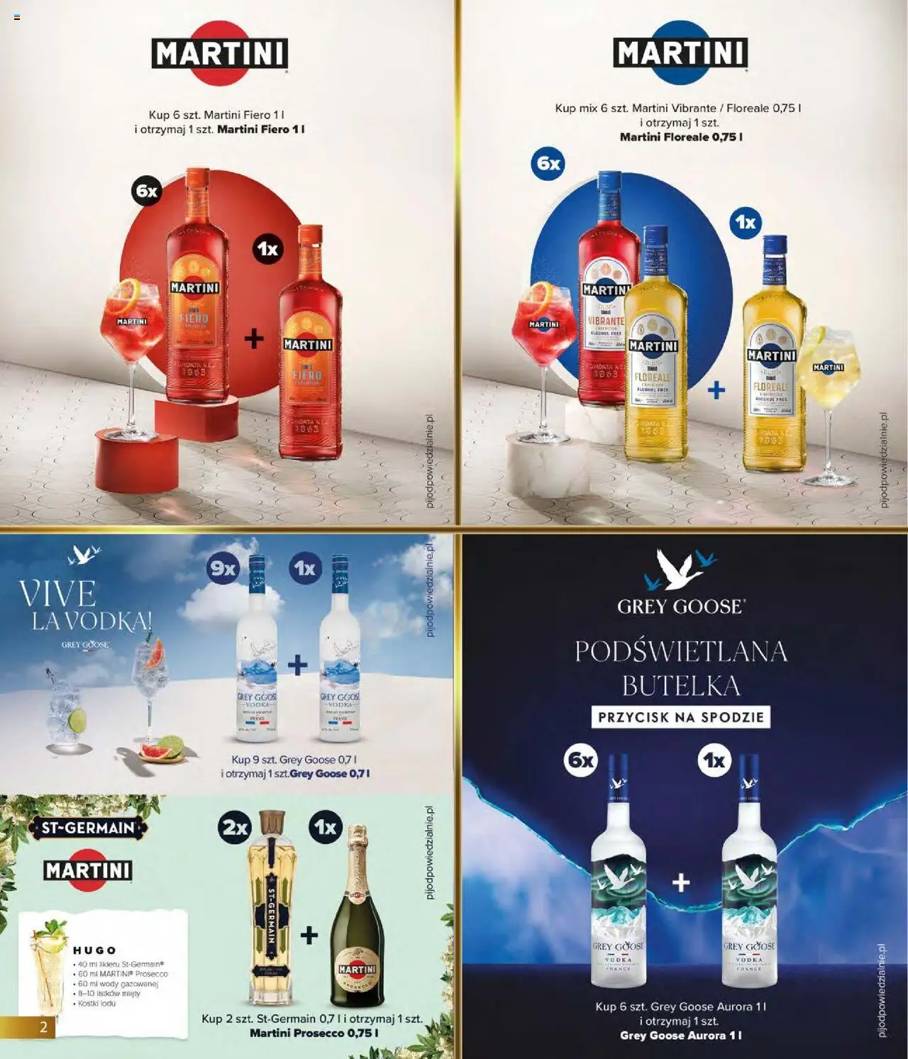 Eurocash Gazetka - Horeca od 01.10.2025 | Strona: 2 | Produkty: Grey goose, Martini, Martini prosecco, Vodka