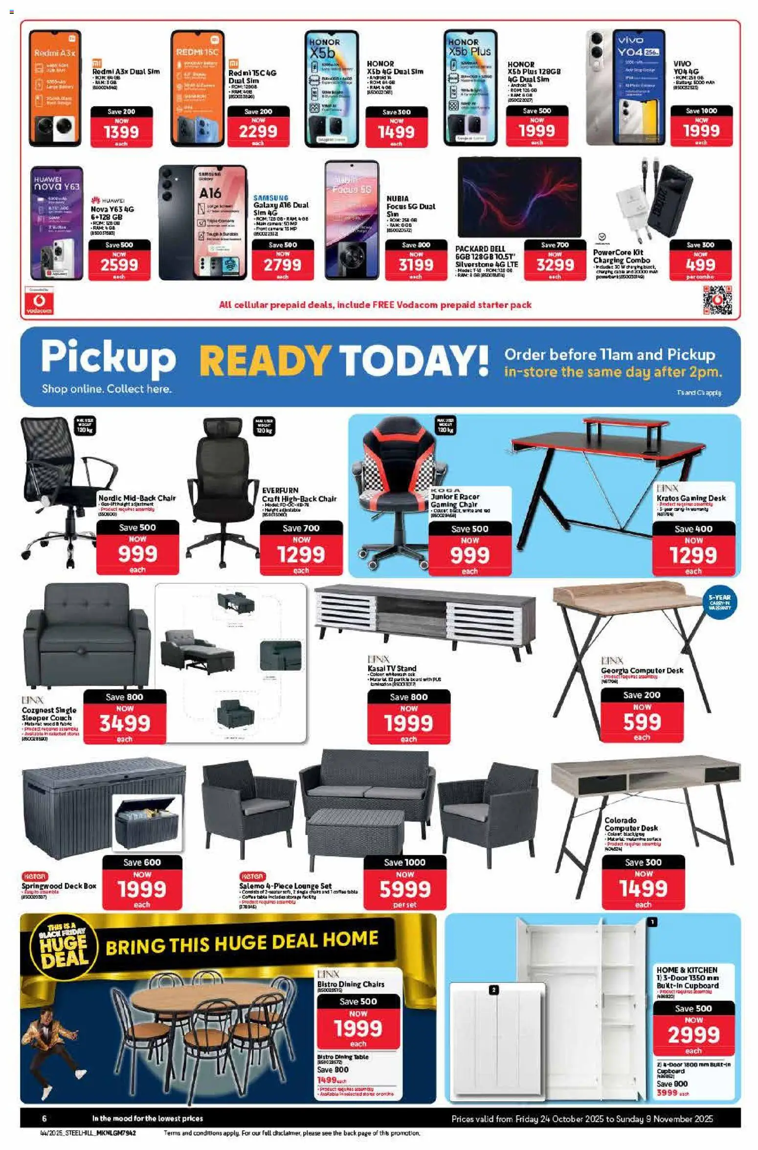 New Makro catalogue – valid from 24.10.2025 | Page: 6 | Products: Sim, Cable, TV, Table