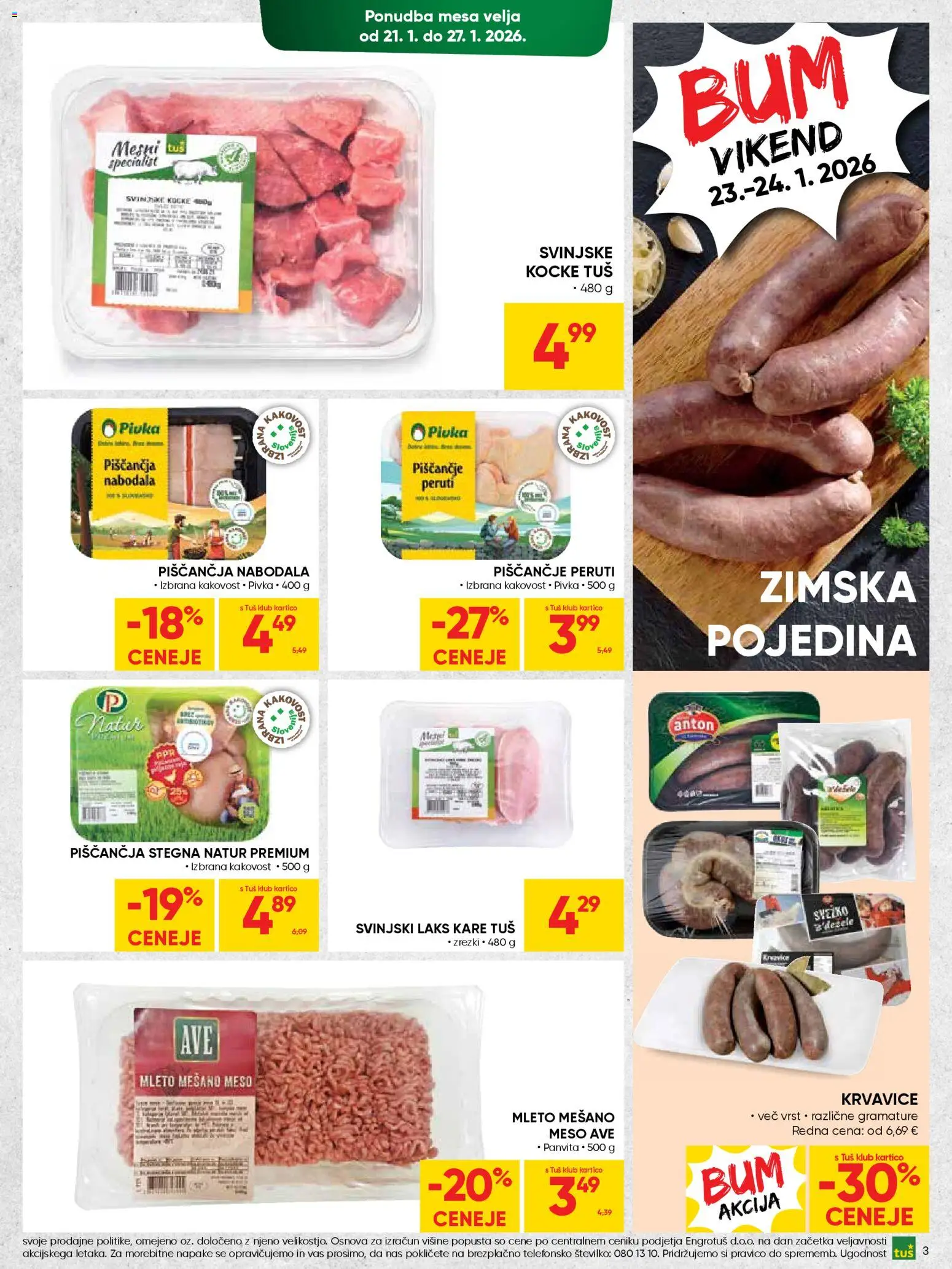 Novi Tuš katalog ponudbe – veljaven od 21.01.2026 | Stran: 3 | Izdelki: Nabodala