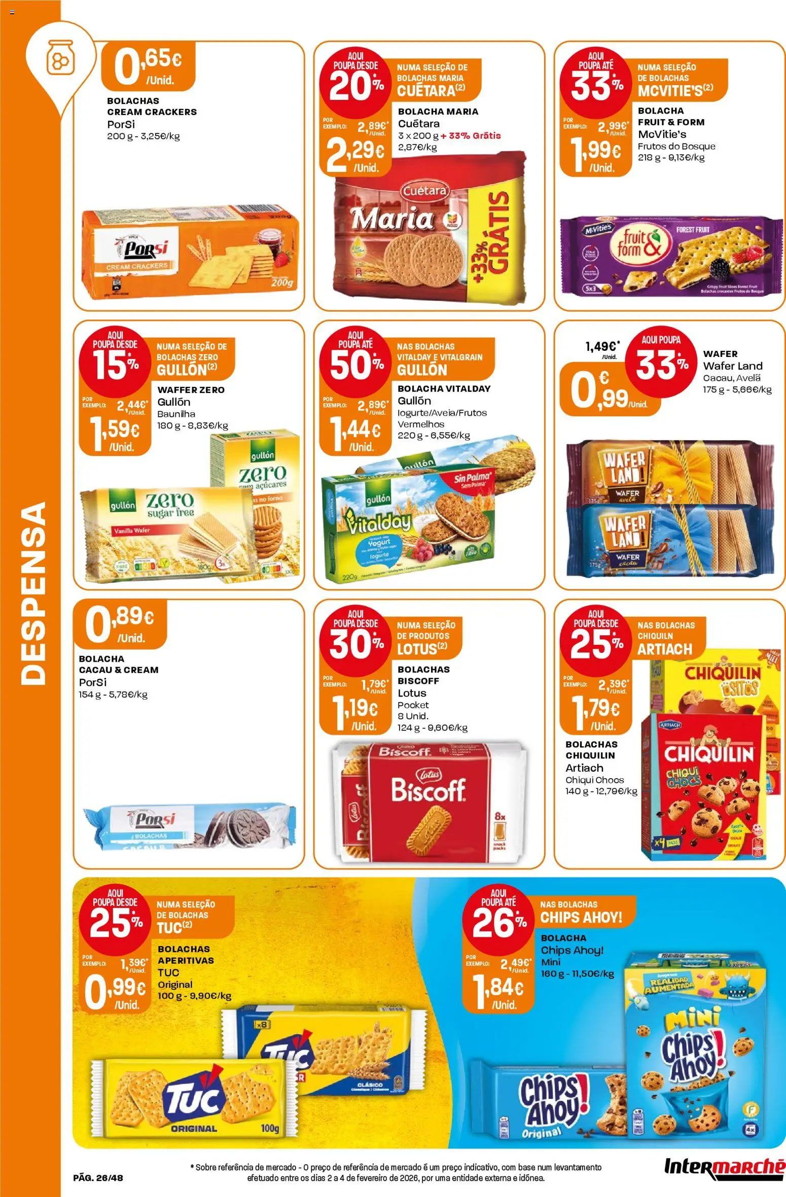 Intermarché folheto │ válido de 12.03.2026 | Página: 26 | Produtos: Forno, Bolachas, Base