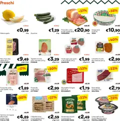 Volantino Unes del 13.08.2025 | Pagina: 2 | Prodotti: Prosciutto Cotto, Salmone, Suino, Zucca