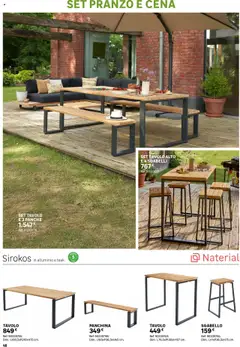 Anteprima del volantino Catalogo Giardino 2025 Leroy Merlin valido a partire dal 02.06.2025 | Pagina: 46 | Prodotti: Panchina, Sgabello, Alluminio, Tavolo