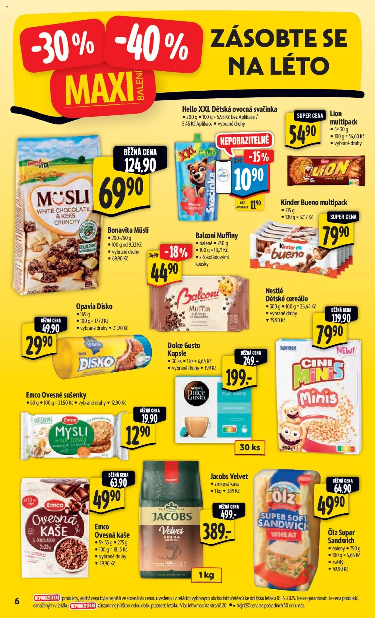 Albert leták - Hypermarket od 25.06.2025 | Strana: 12 | Produkty: Káva, Kapsle, Kinder, Kinder Bueno