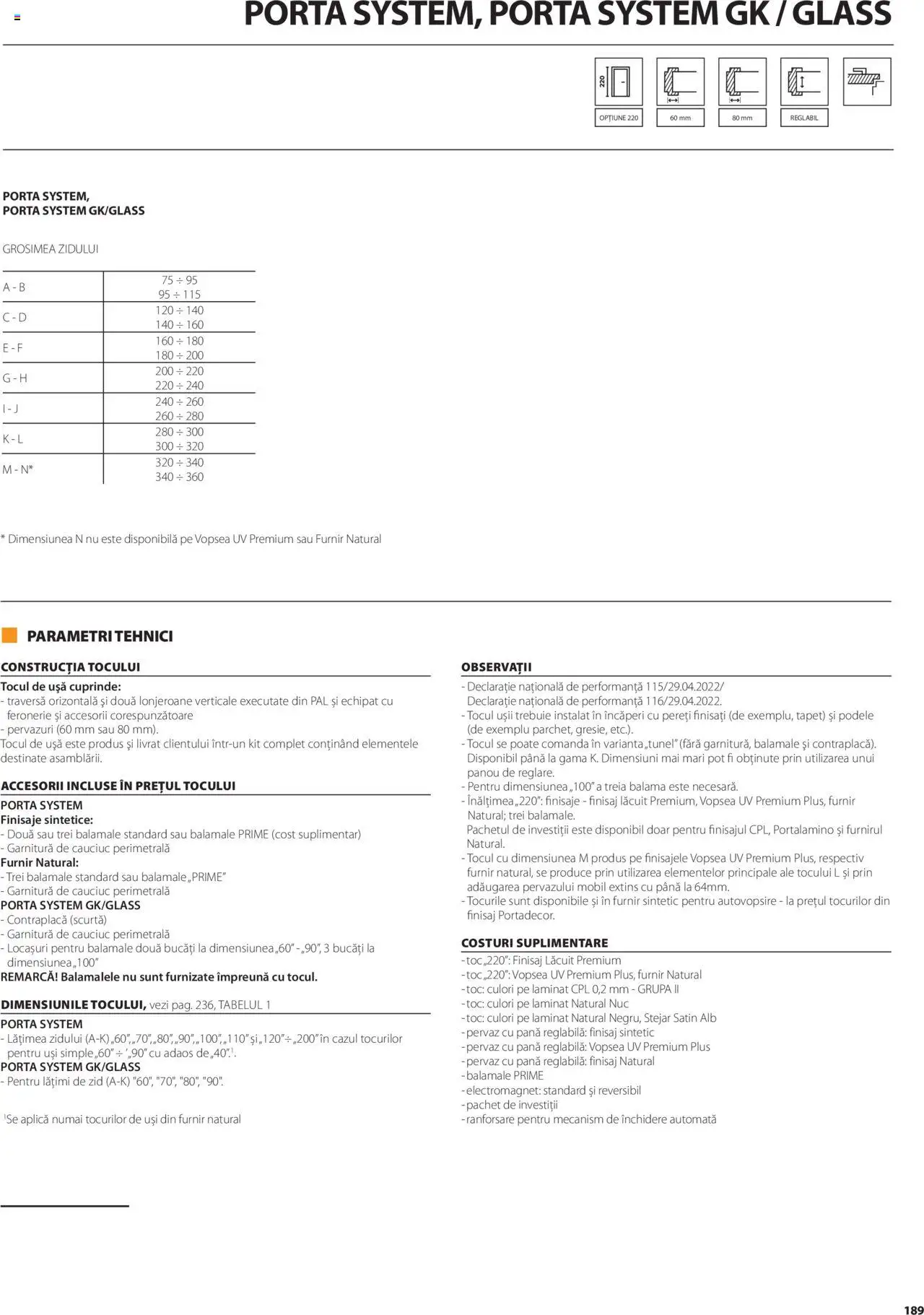 Catalog Proges – valabil de la 01.05.2025 | Pagină: 189 | Produse: Vopsea, Tapet, Ușă