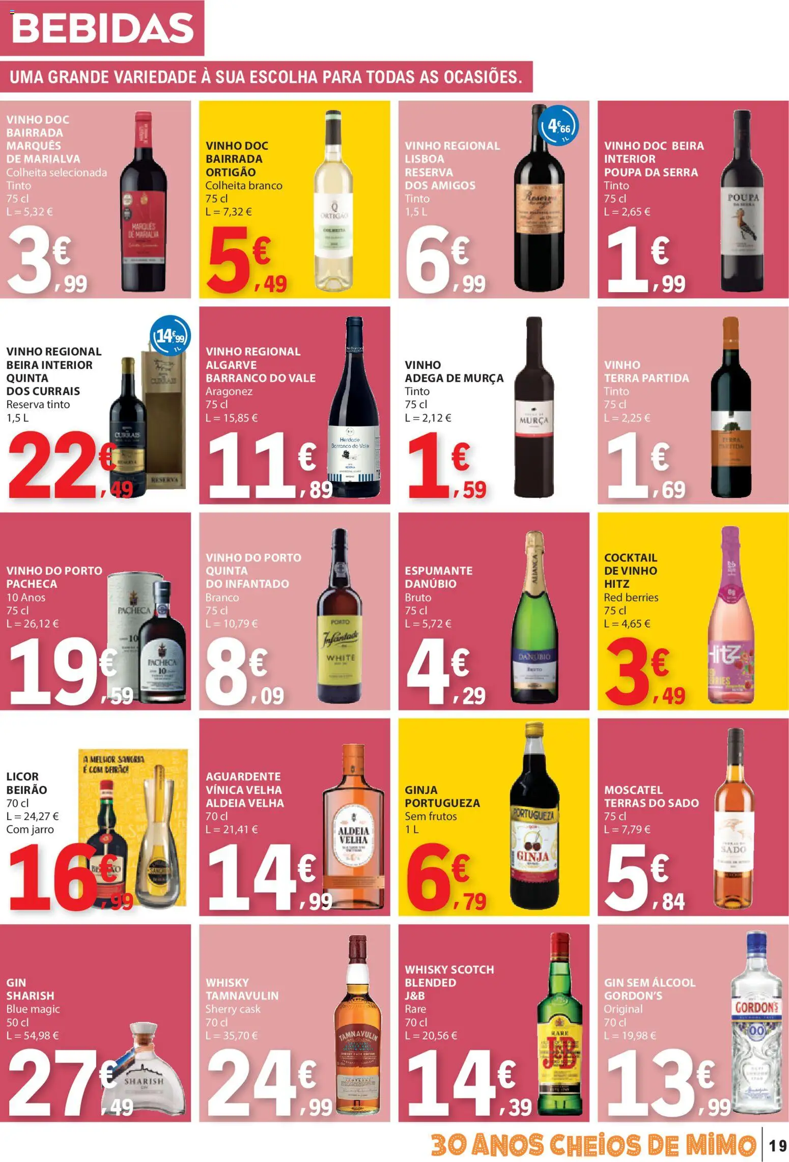 E.Leclerc folheto │ válido de 15.01.2026 | Página: 19 | Produtos: Whisky, Aliança, Vinho, Gin