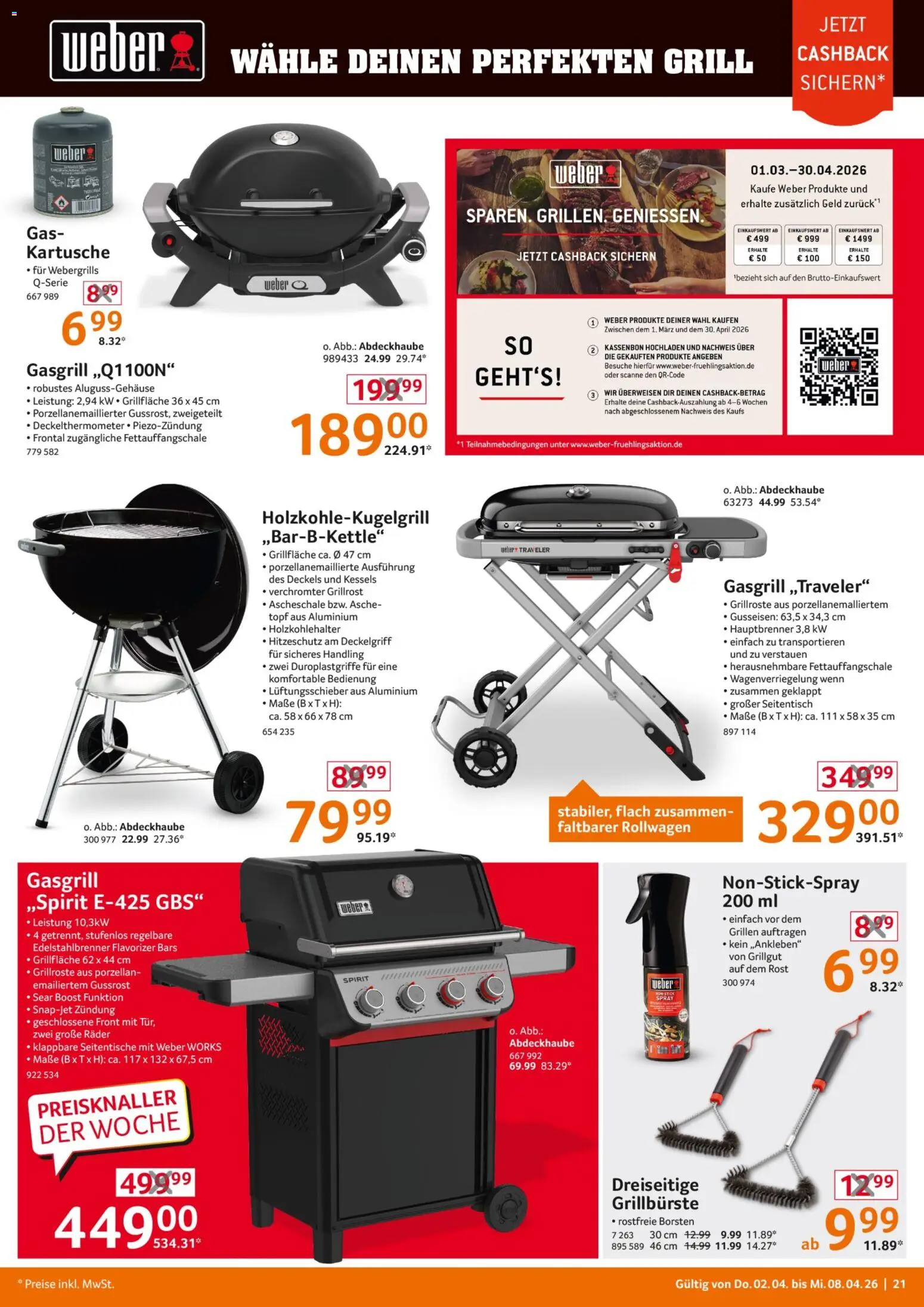 Selgros Non Food – gültig ab 02.04.2026 | Seite: 21 | Produkte: Grill