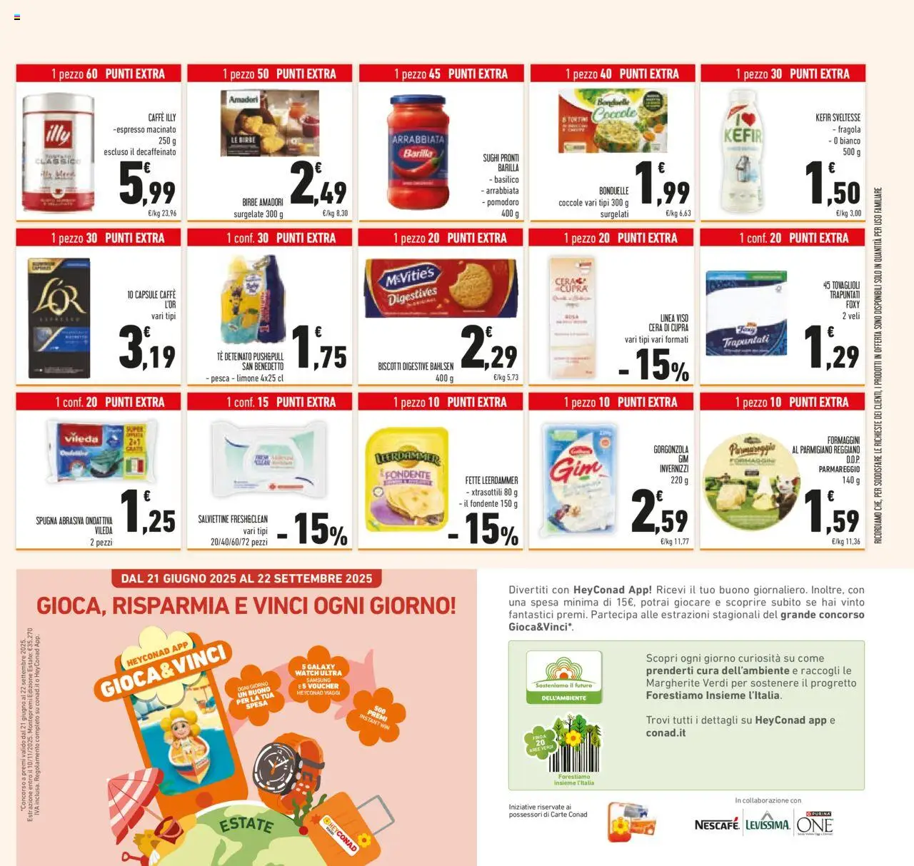 Volantino Conad del 27.08.2025 | Pagina: 35 | Prodotti: Caffè, Parmigiano, Gorgonzola, Macinato