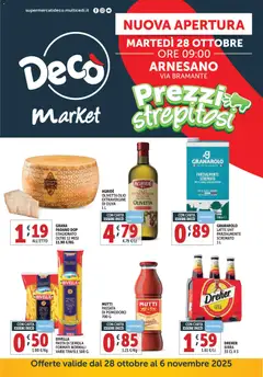 Anteprima del volantino Decò Market - Arnesano catalogo valido a partire dal 28.10.2025