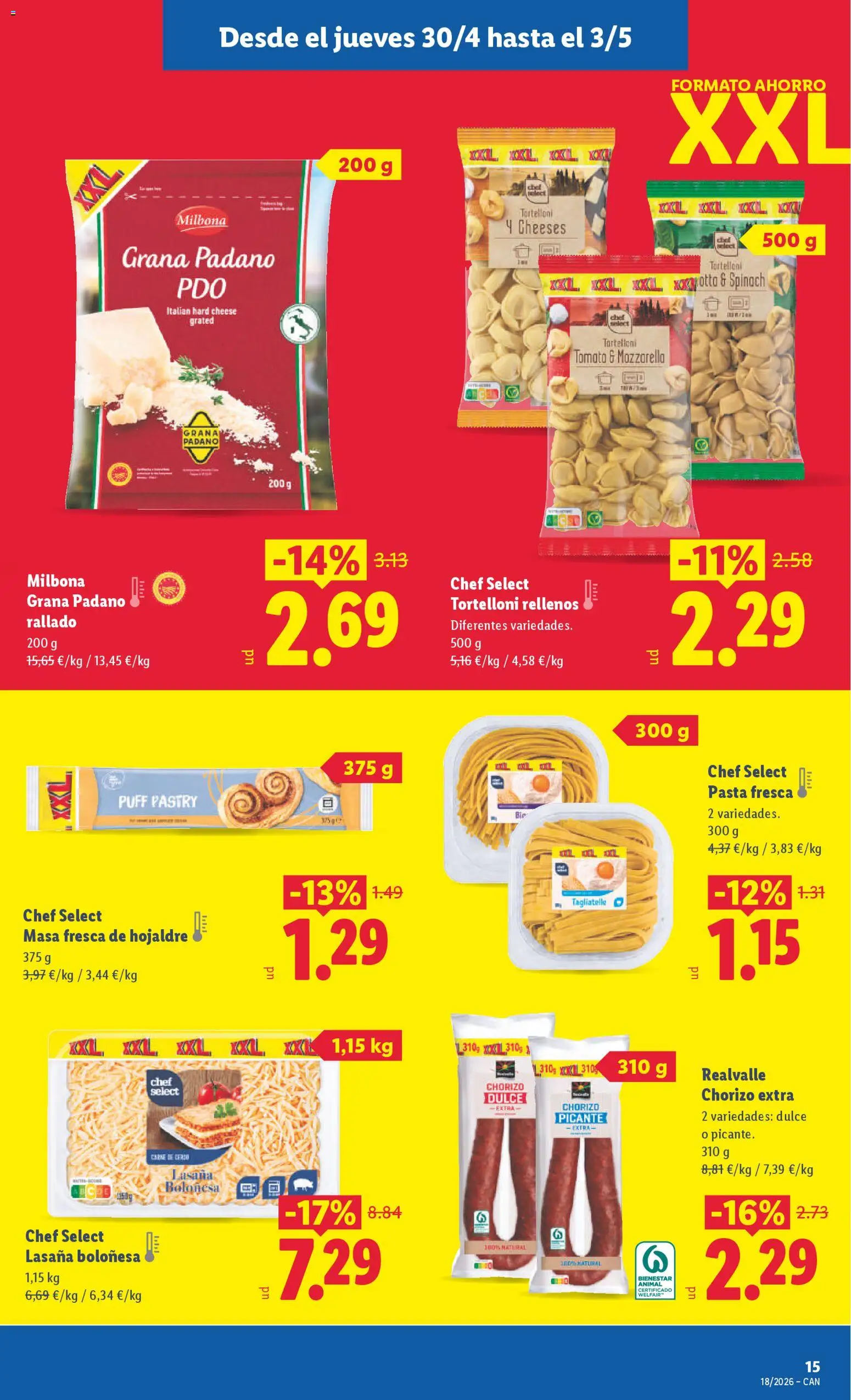 Lidl folleto │ válido desde el 27.04.2026 | Página: 35 | Productos: Cerdo, Pasta, Lasaña