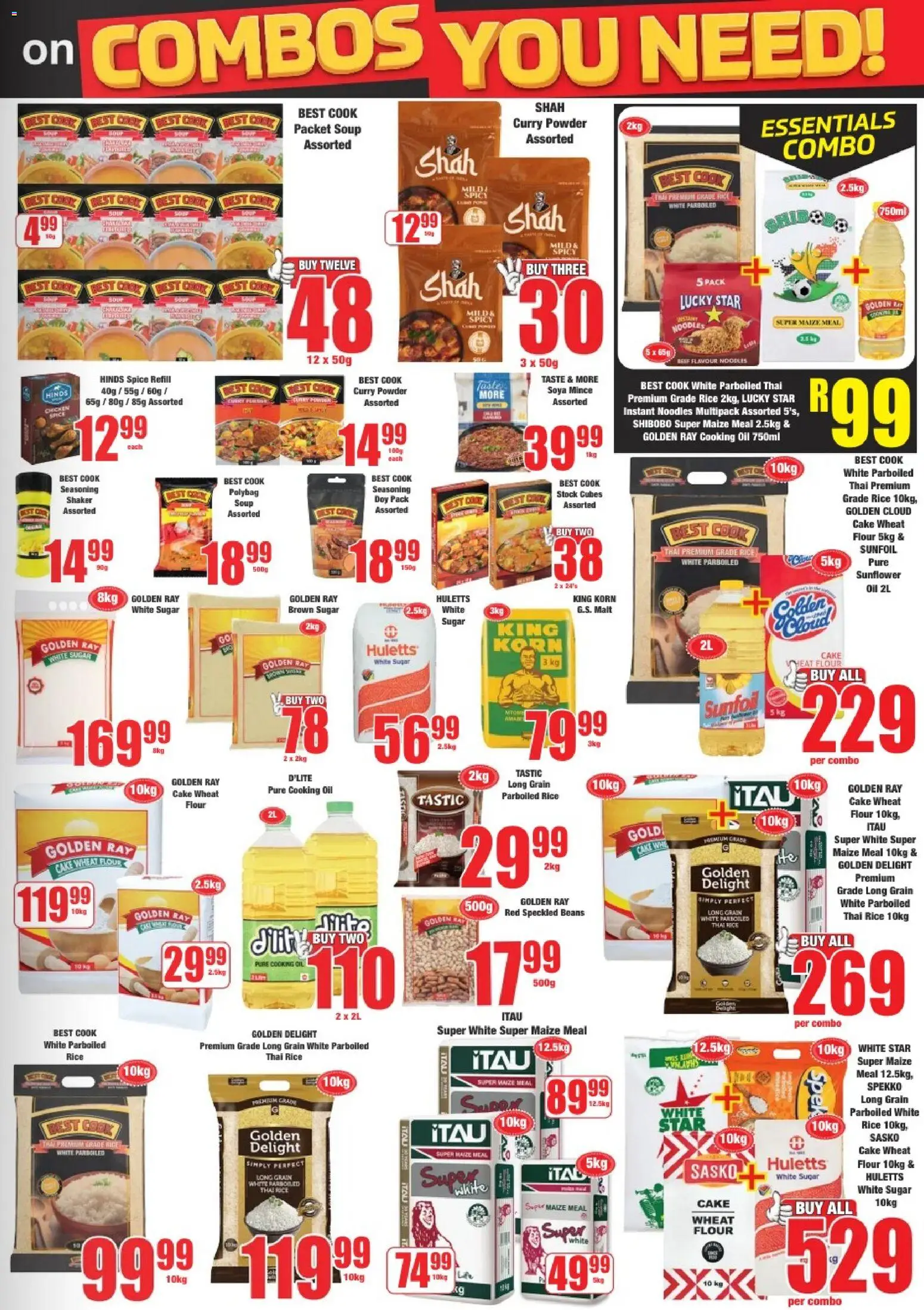 New Boxer catalogue – valid from 09.03.2026 | Page: 7 | Products: Maize meal, Oil, Rice, Sugar