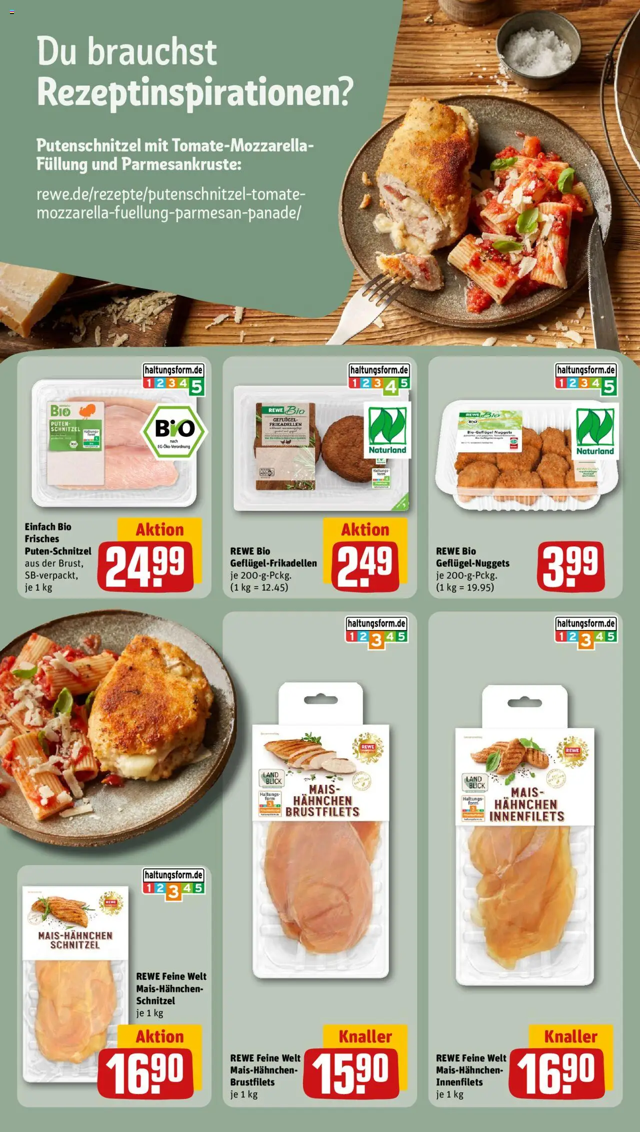 Rewe Prospekt 	 - gültig ab dem 04.08.2025 | Seite: 12 | Produkte: Hahnchen, Schnitzel, Putenschnitzel