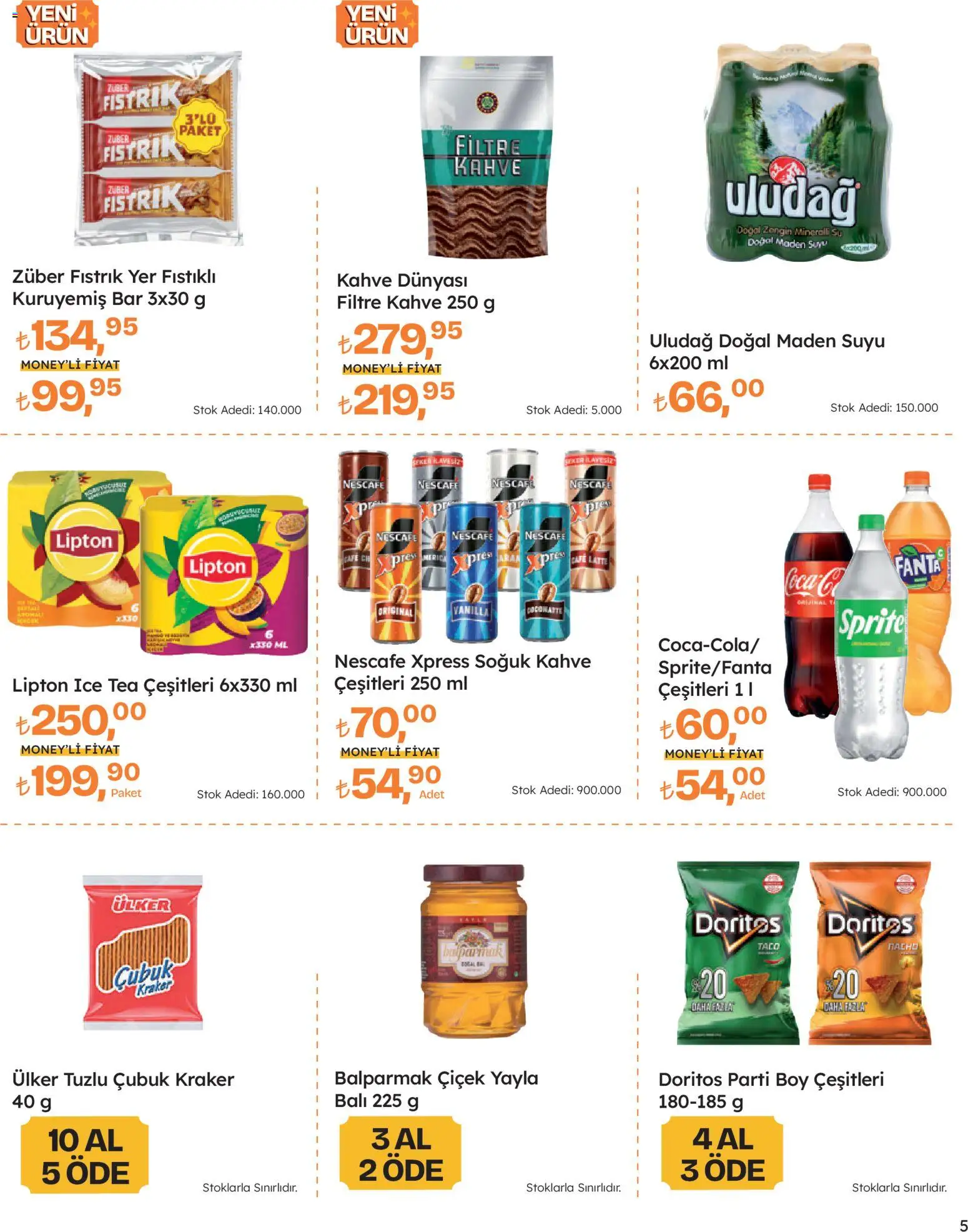 Migros Katalog - Migros Jet Dijital - 26.03.2026 tarihinden itibaren geçerlidir | Sayfa: 5 | Ürünler: Maden suyu, Fanta, Sprite, Ice tea