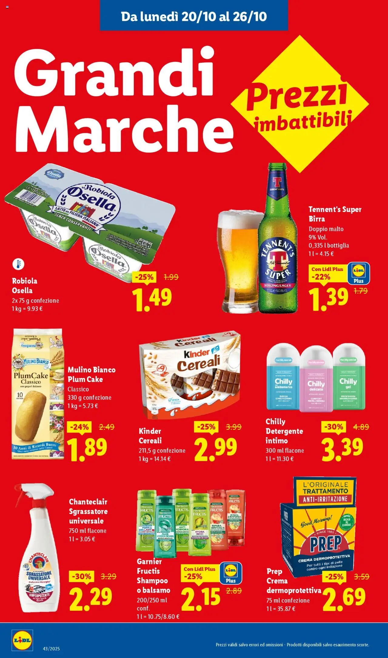 Volantino Lidl del 20.10.2025 | Pagina: 14 | Prodotti: Balsamo, Tennent's, Birra, Sgrassatore