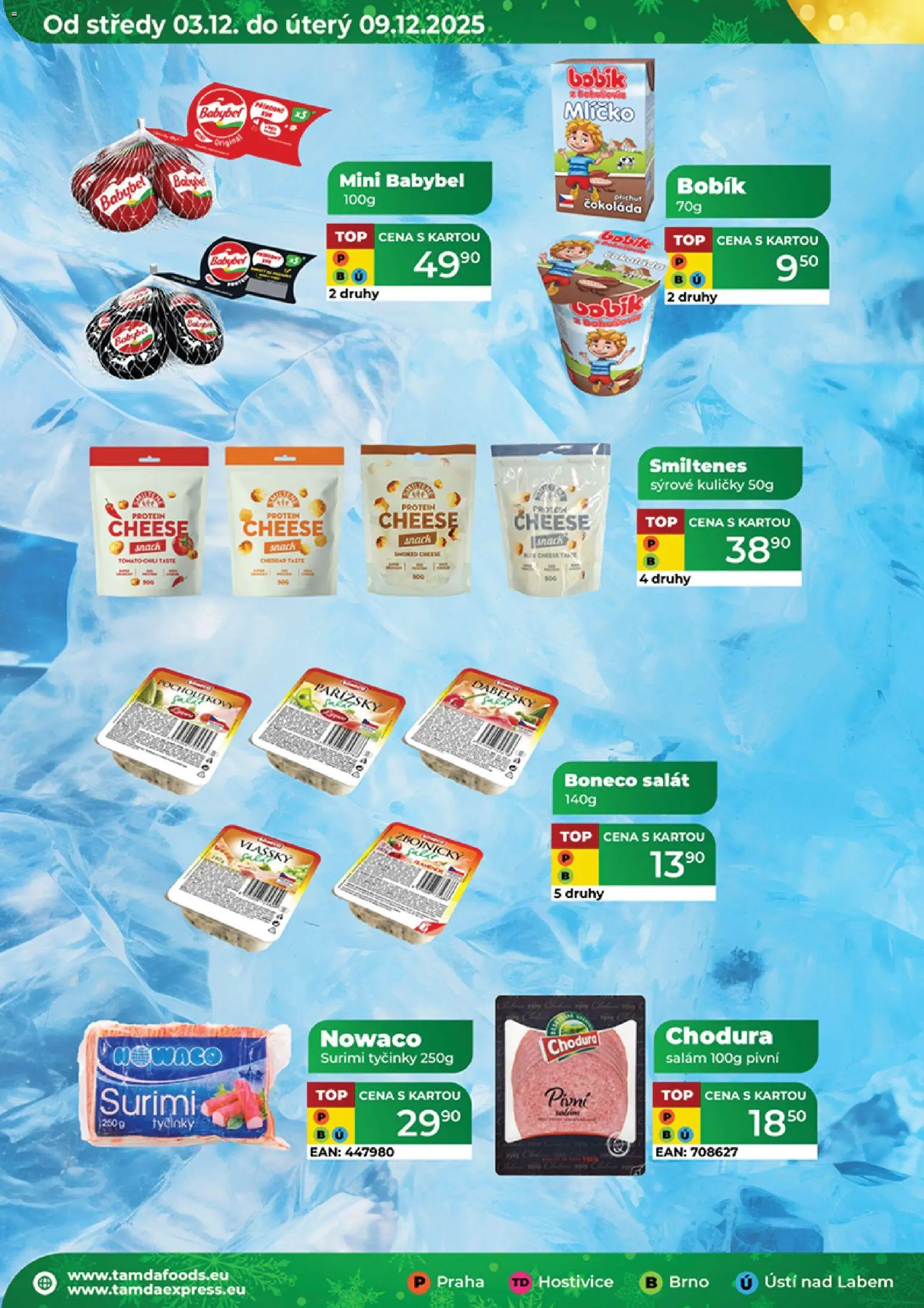 Tamda Foods leták od 03.12.2025 | Strana: 50 | Produkty: Tyčinky, Babybel, Surimi tyčinky, Surimi