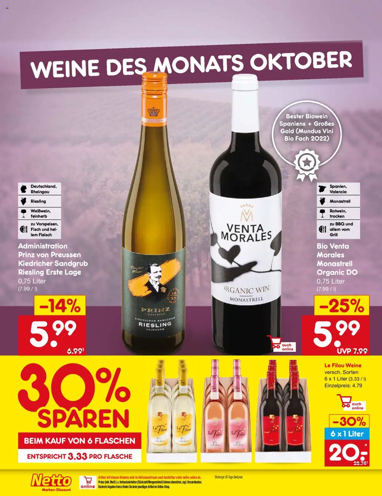 Netto Marken-Discount Prospekt 	 – gültig ab 20.10.2025 | Seite: 26 | Produkte: Grill, Le filou, Fisch, Fleisch