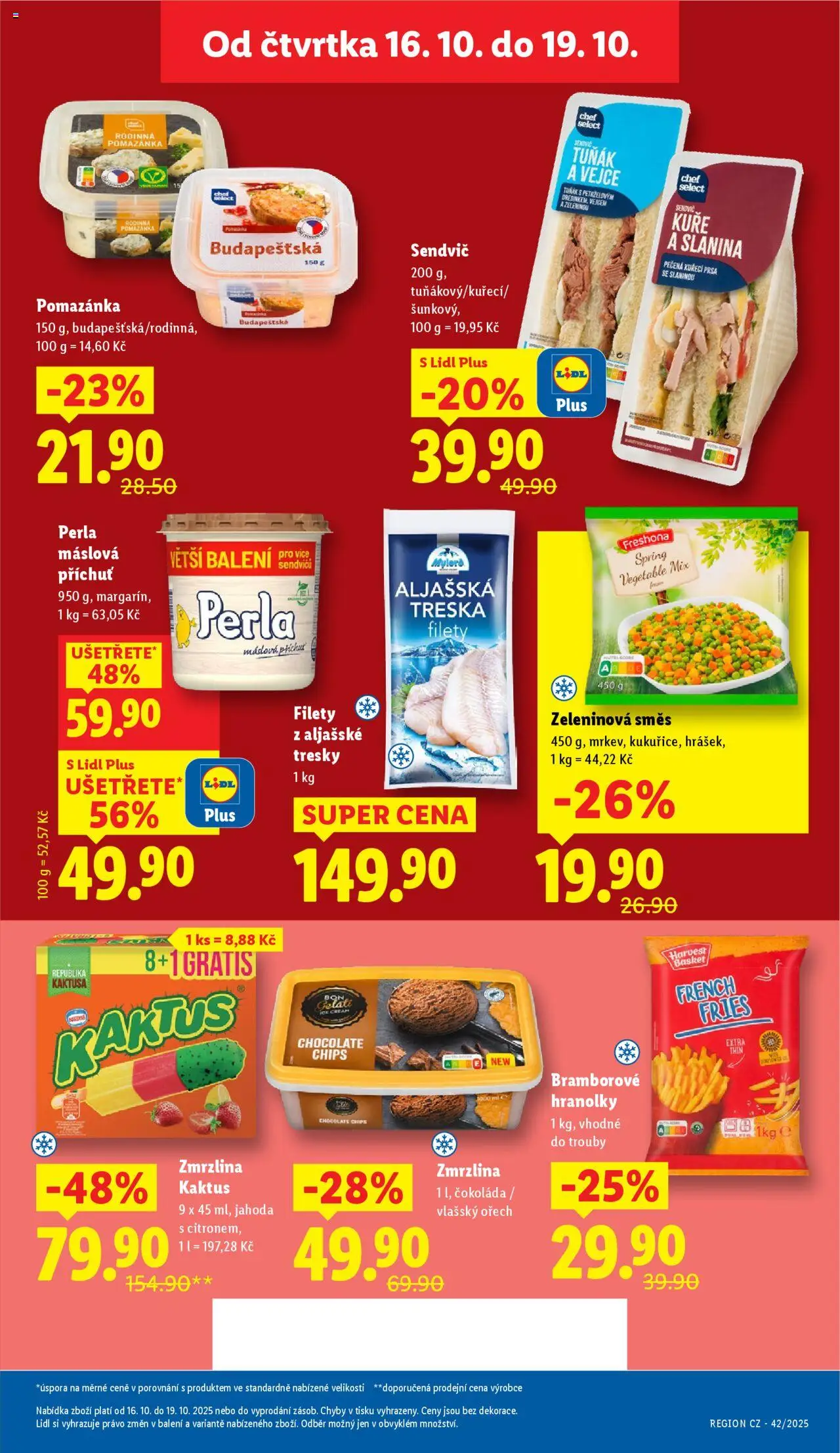 Lidl leták od 16.10.2025 | Strana: 15 | Produkty: Vejce, Treska, Perla máslová, Kuře