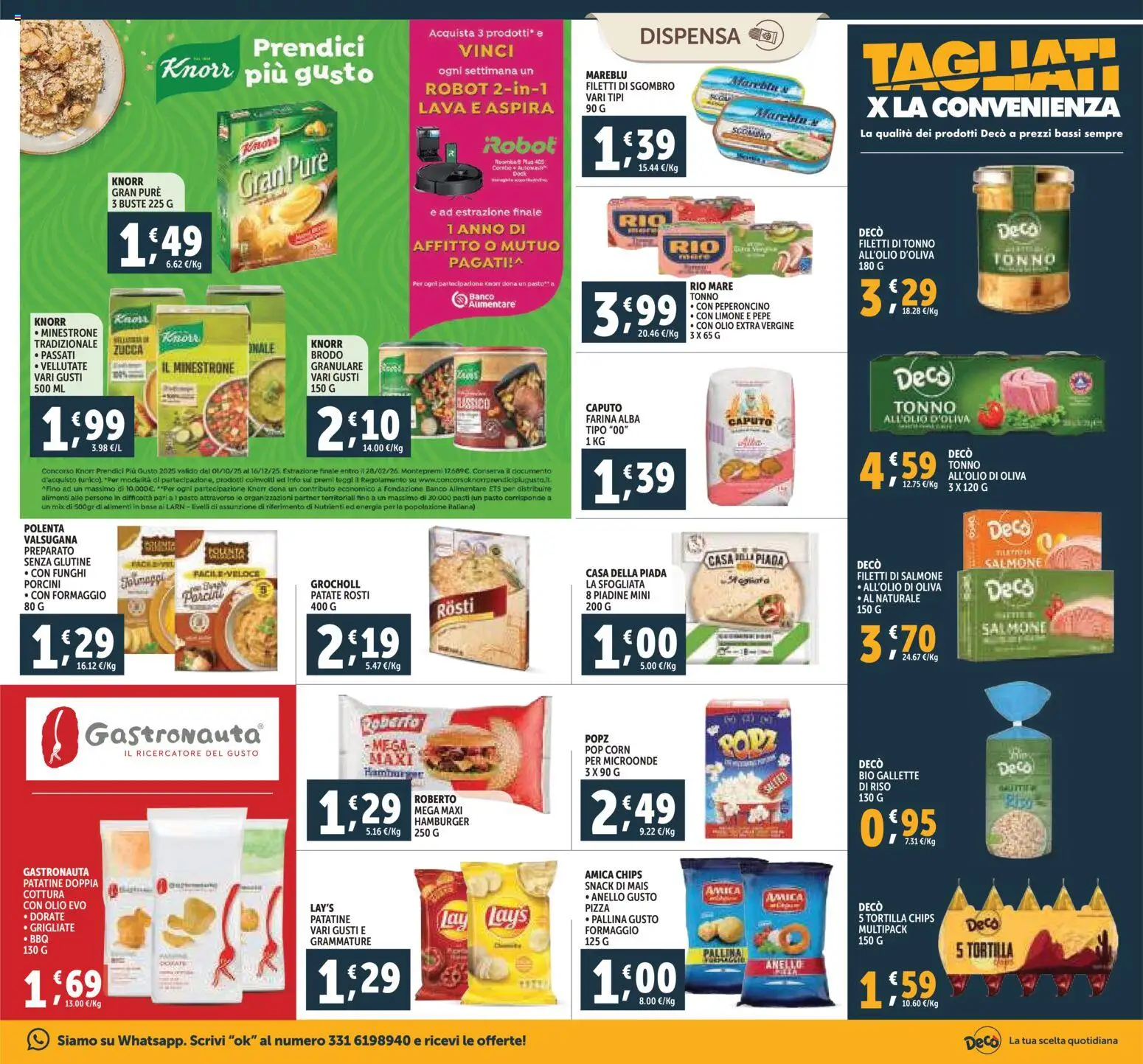 Volantino Decò del 20.11.2025 | Pagina: 15 | Prodotti: Salmone, Farina, Funghi, Pop corn