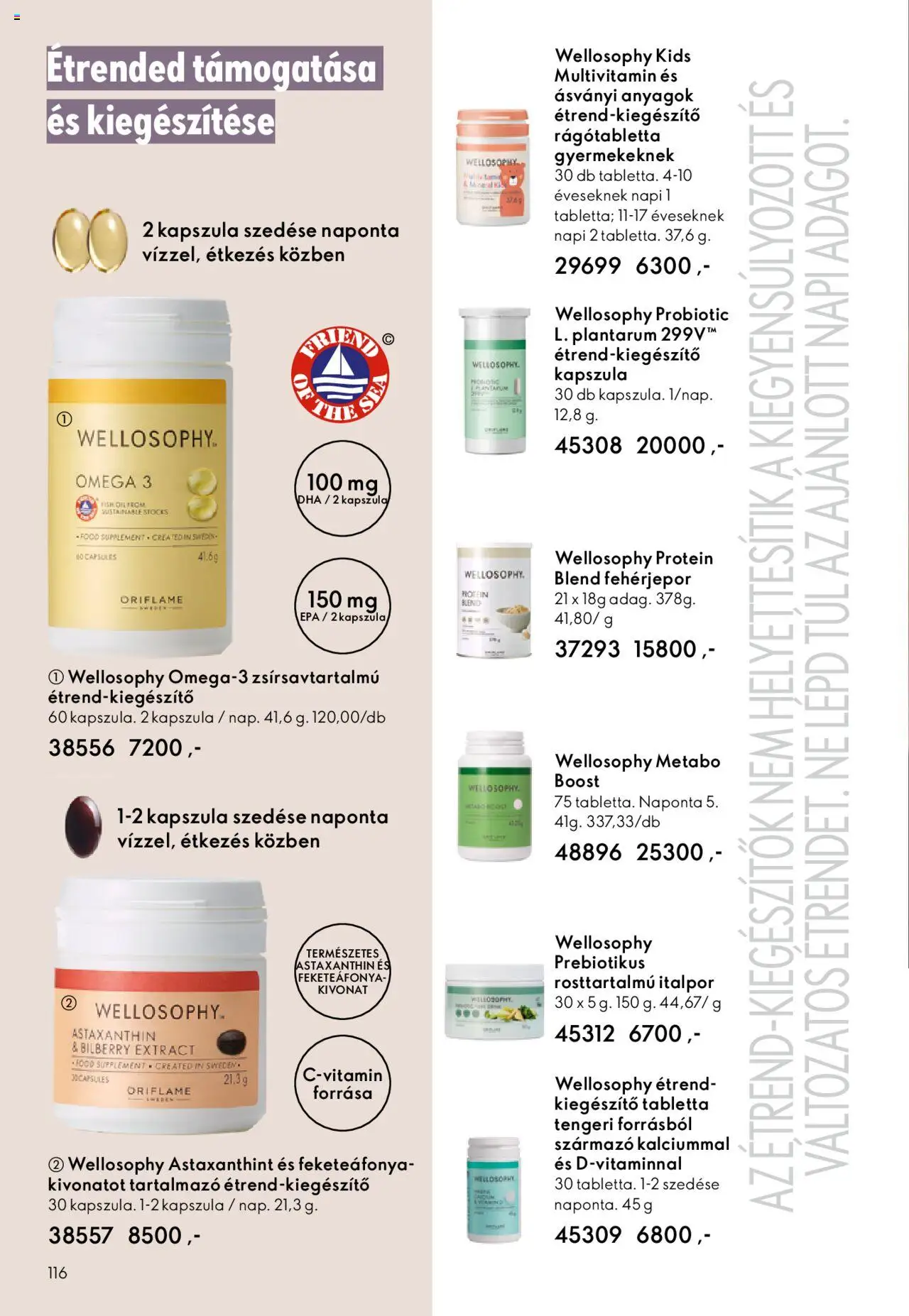 Oriflame akciós ujság - amely érvényes a következő dátumtól: 01.10.2025 | Oldal: 116 | Termékek: Omega 3, Protein, Multivitamin, Italpor
