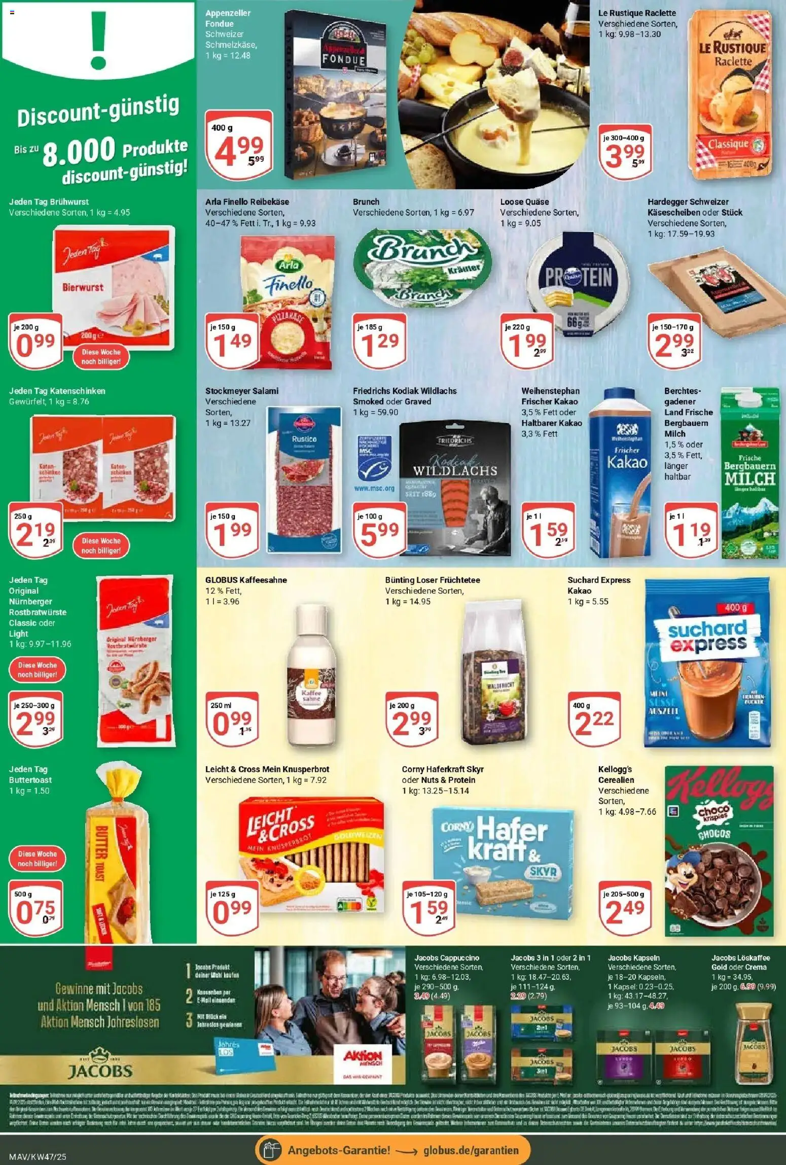 Globus prospekt Mannheim	 (ab 17.11.2025) » Angebote online | Seite: 13 | Produkte: Toast, Kellogg's, Skyr, Reibekase