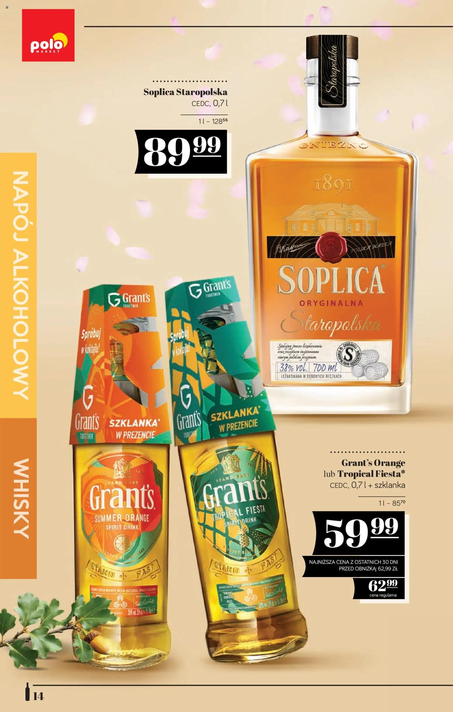 POLOmarket katalog - Alkoholi od 09.04.2026 | Strona: 14 | Produkty: Szklanka, Grant's, Whisky