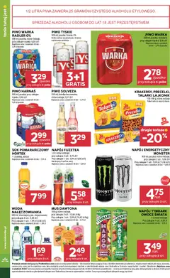 Pogląd oferty "Stokrotka Gazetka" - ważna od 06.11.2025 | Strona: 36 | Produkty: Tyskie, Krakersy, Sok, Piwo