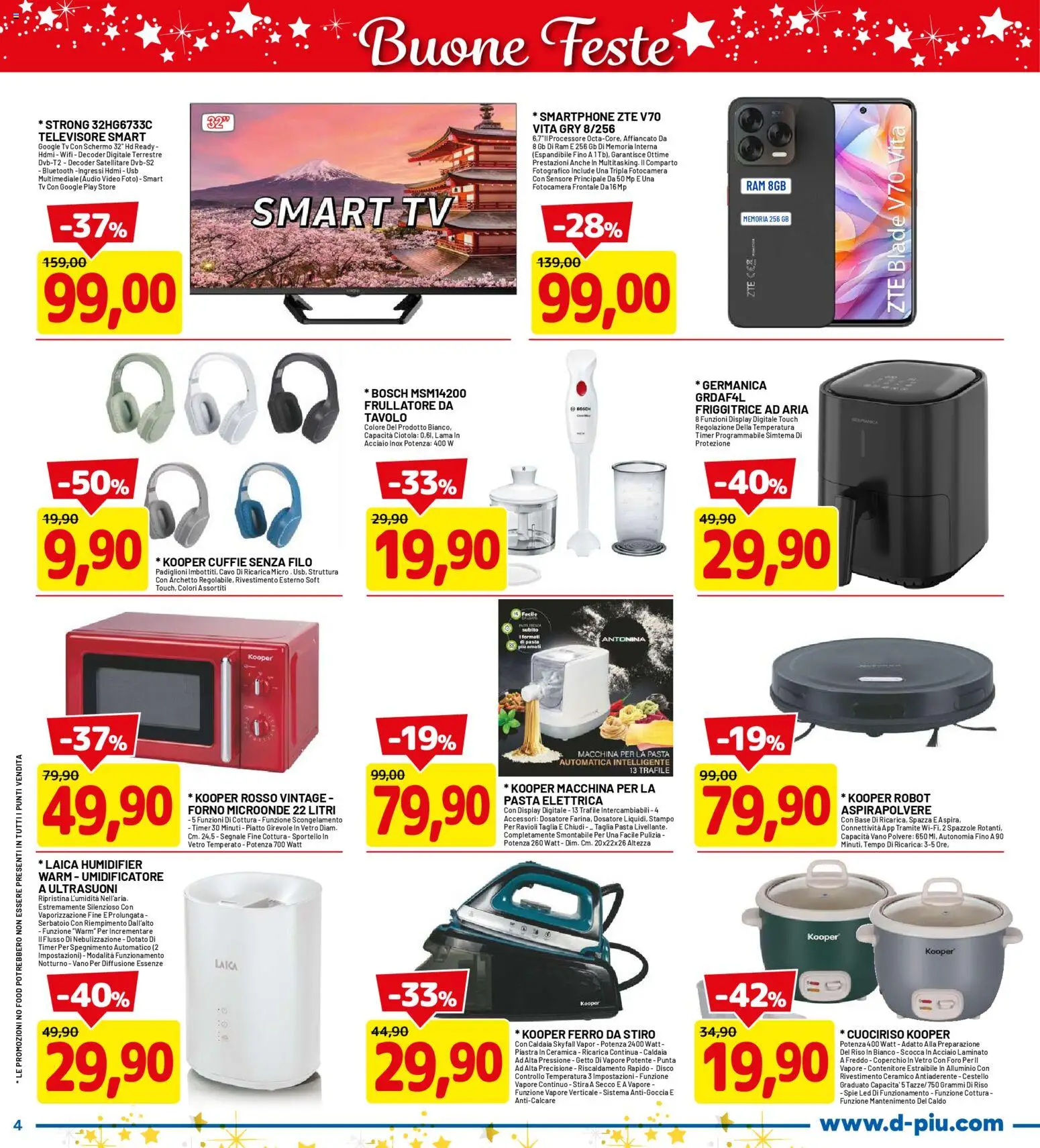 Volantino D Più del 01.12.2025 | Pagina: 4 | Prodotti: Schermo, Caldaia, Satellitare, Piatto