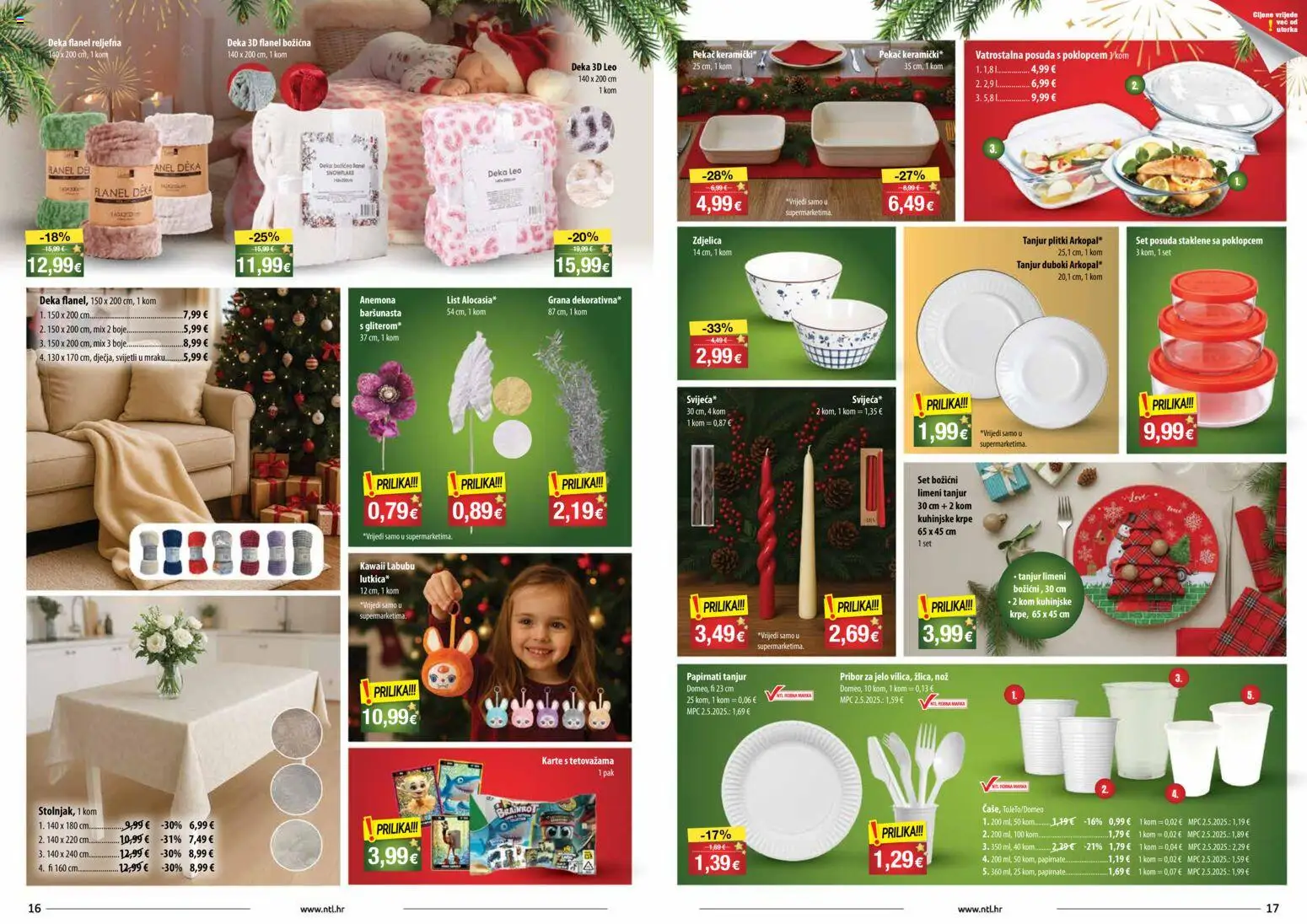 NTL katalog | vrijedi od 24.12.2025 | Stranica: 9 | Proizvodi: Nož, Kuhinjske krpe, Deka, Pribor za jelo