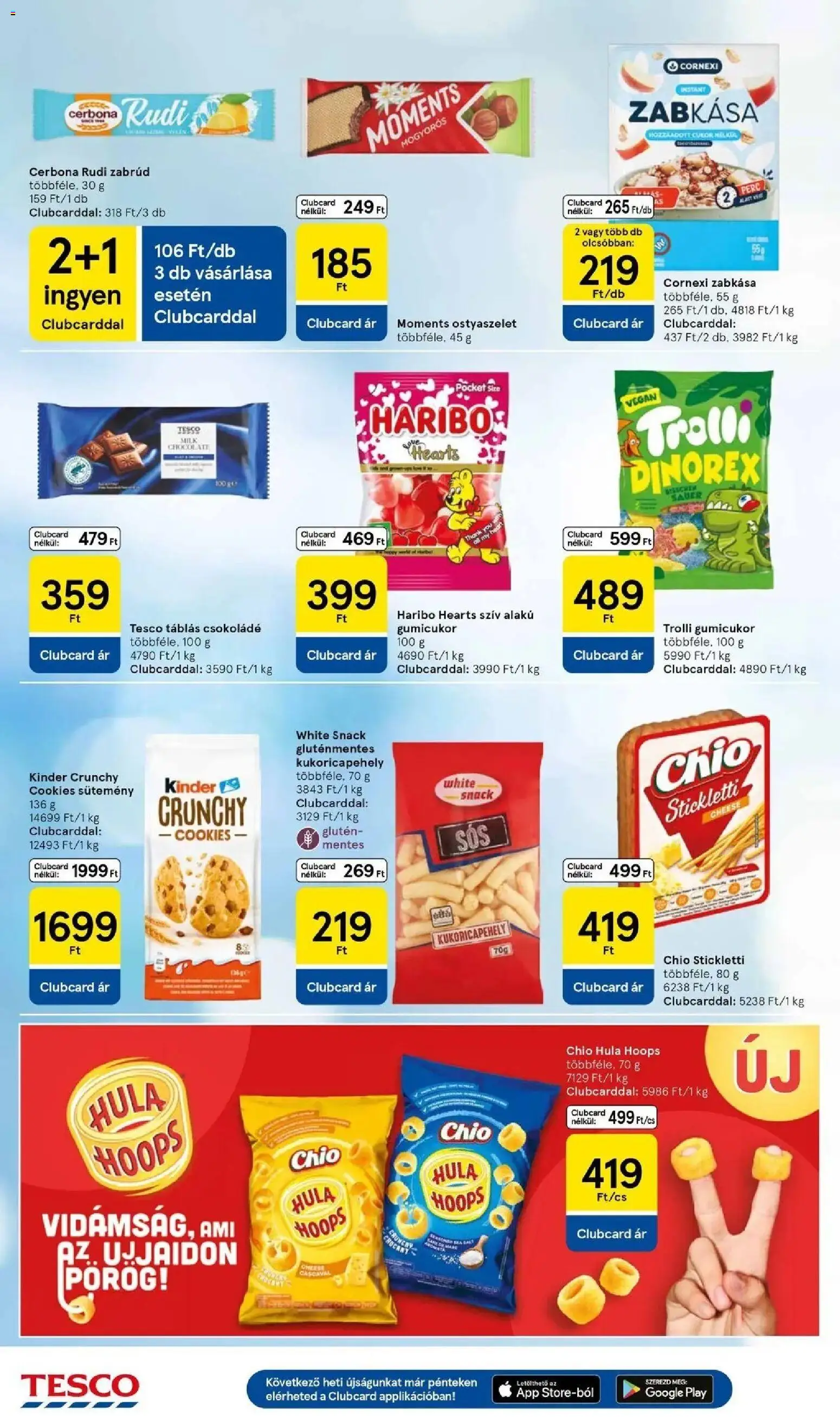 Tesco akciós ujság - amely érvényes a következő dátumtól: 23.04.2026 | Oldal: 20 | Termékek: Csokoládé, Gluténmentes, Vegán, Cukor