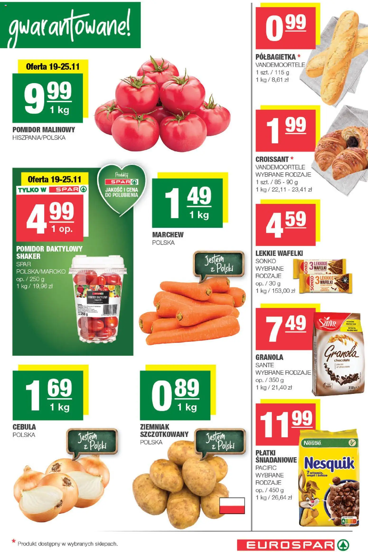 Spar Gazetka - Eurospar od 19.11.2025 | Strona: 3 | Produkty: Granola, Płatki śniadaniowe, Wafelki, Płatki
