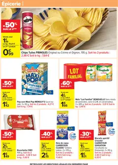 Carrefour - Prévisualisation de Carrefour Nos promos et doublez vos euros cagnottés valide à partir de 29.12.2025 | Page: 53 | Produits: Cacahuète, Popcorn, Noix de cajou, Noix