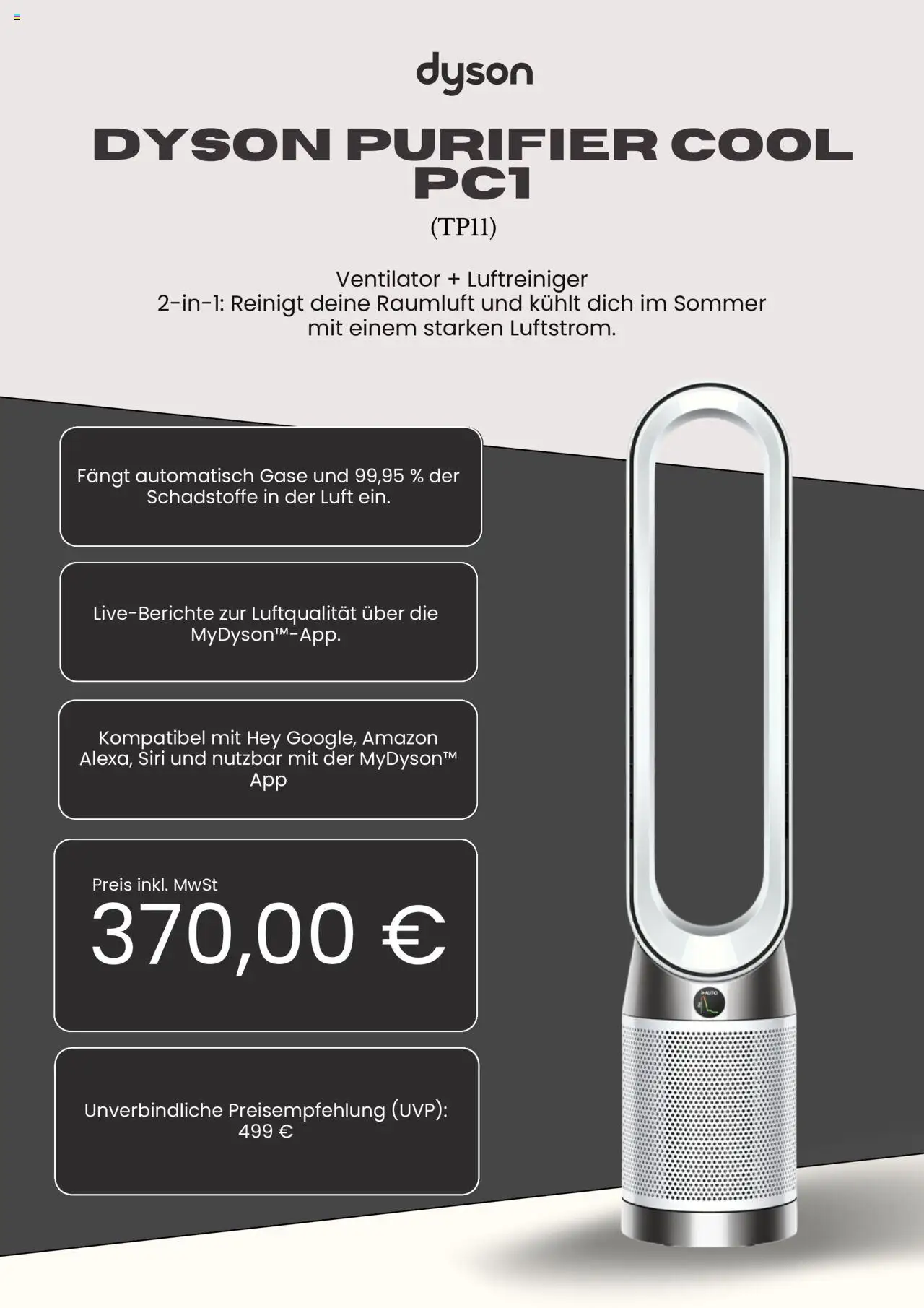 Dyson Prospekt 	 - gültig ab dem 08.08.2025 | Seite: 6 | Produkte: Dyson, Ventilator, Luftreiniger