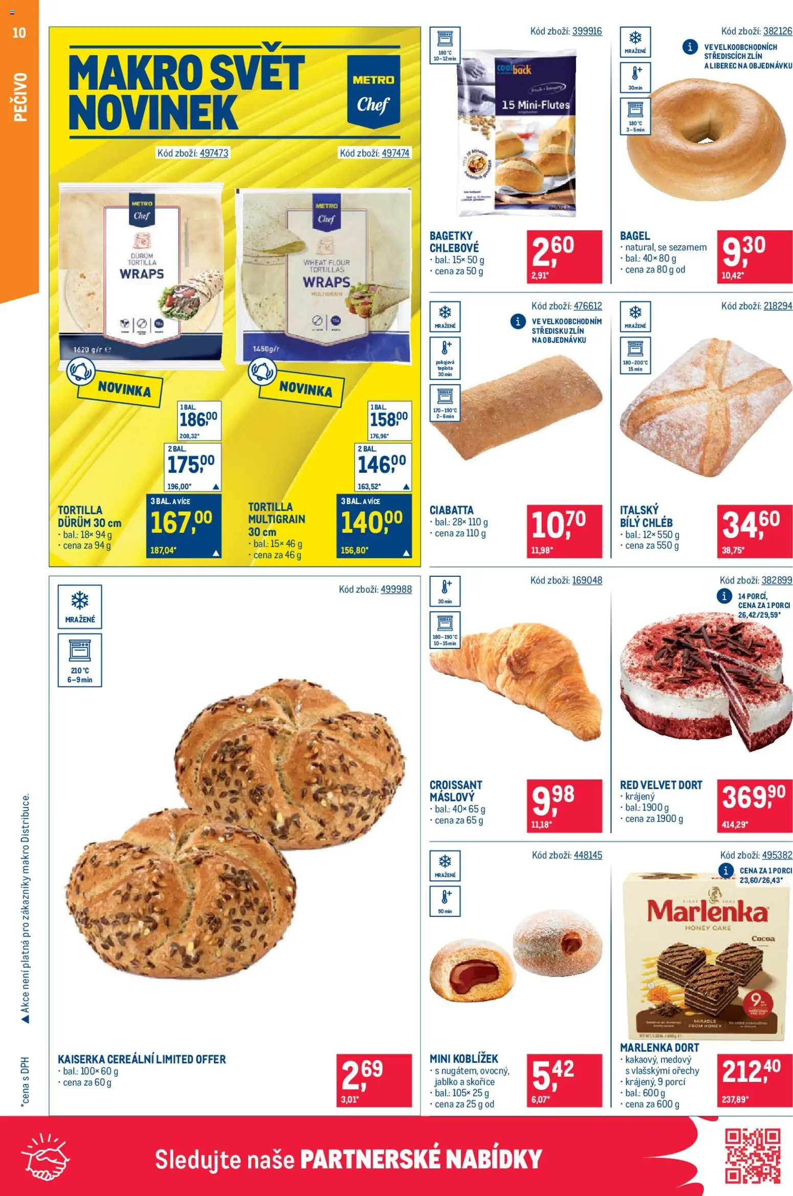 Makro leták - Gastronomie od 25.02.2026 | Strana: 10 | Produkty: Kaiserka, Ořechy, Pečivo, Ciabatta