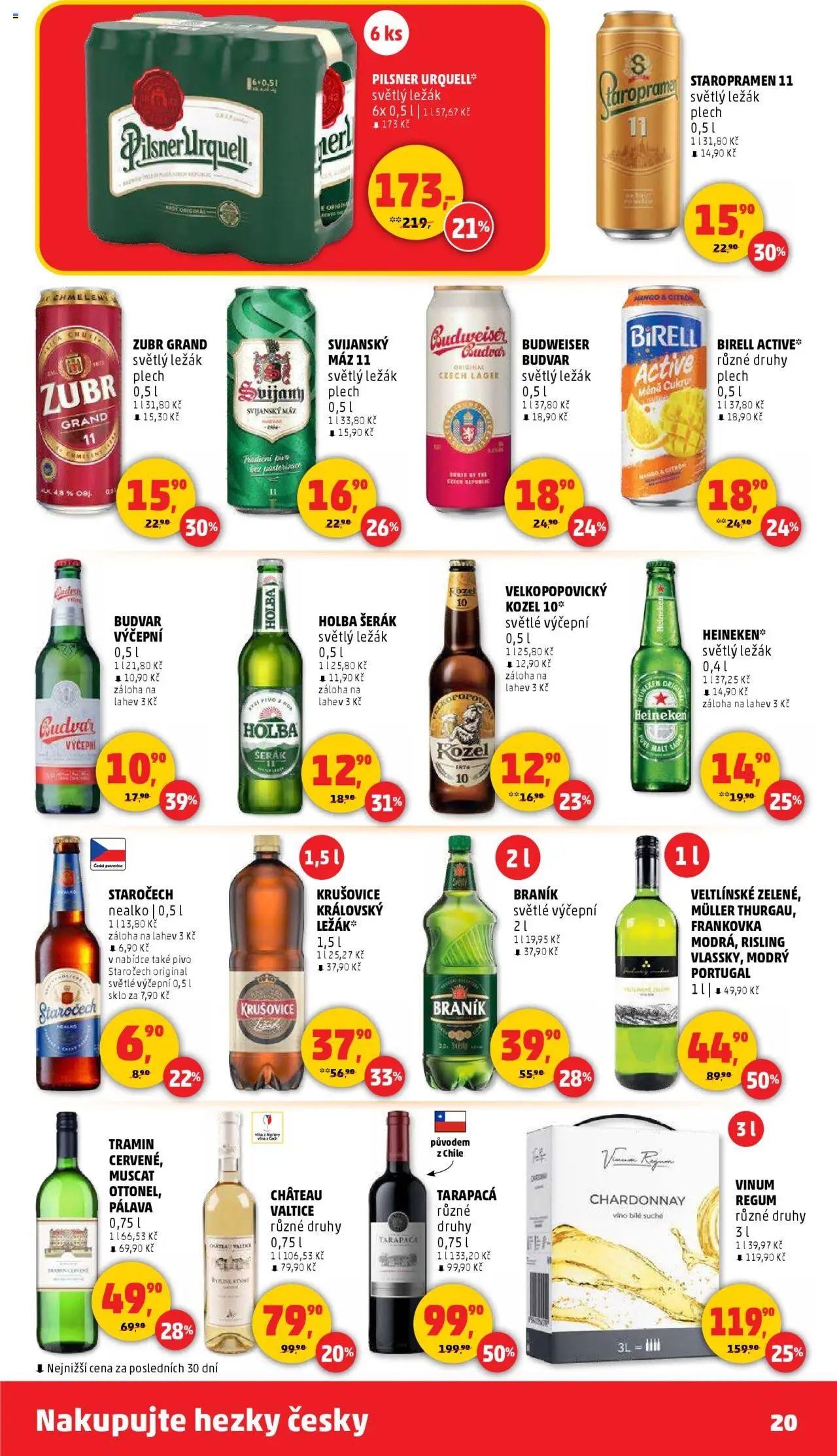 Penny Market leták - Čtvrtečník od 02.10.2025 | Strana: 20 | Produkty: Mango, Budvar, Tarapaca, Pivo