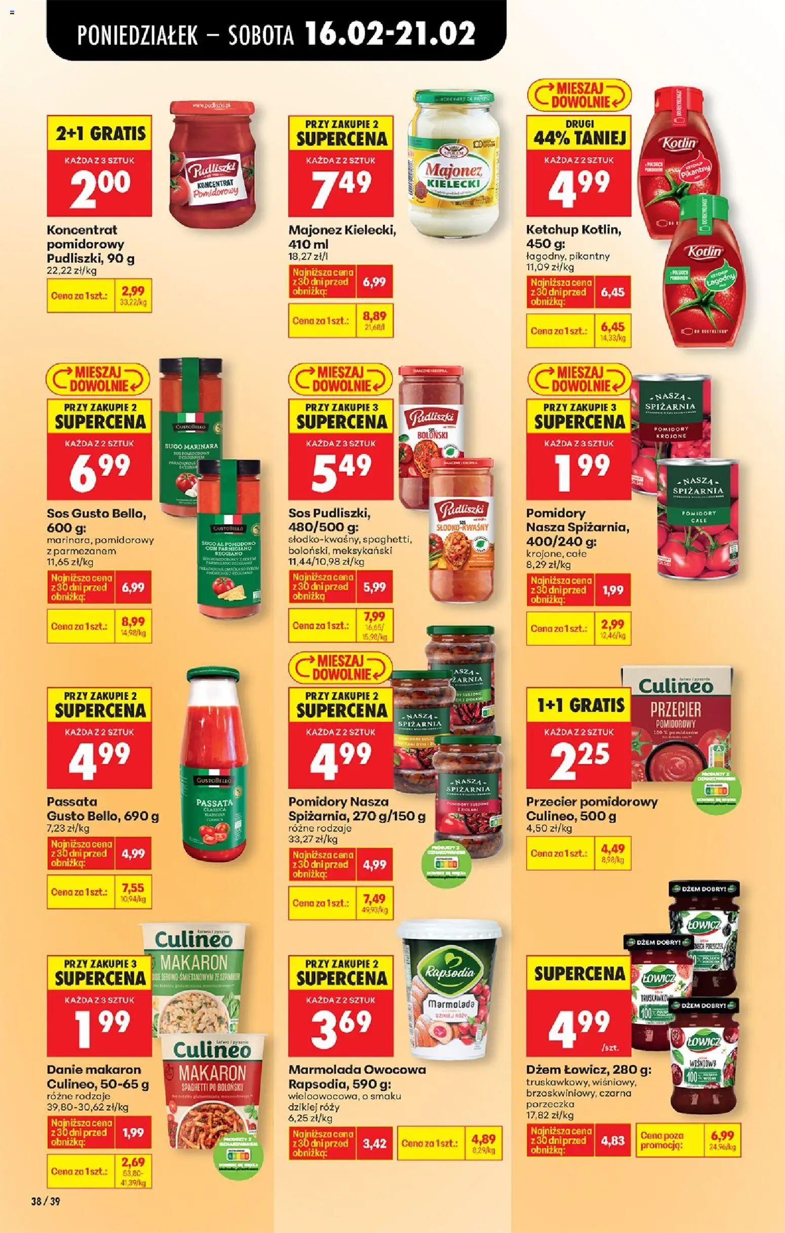 Biedronka Polsko leták od 16.02.2026 | Strana: 48 | Produkty: Džem, Passata