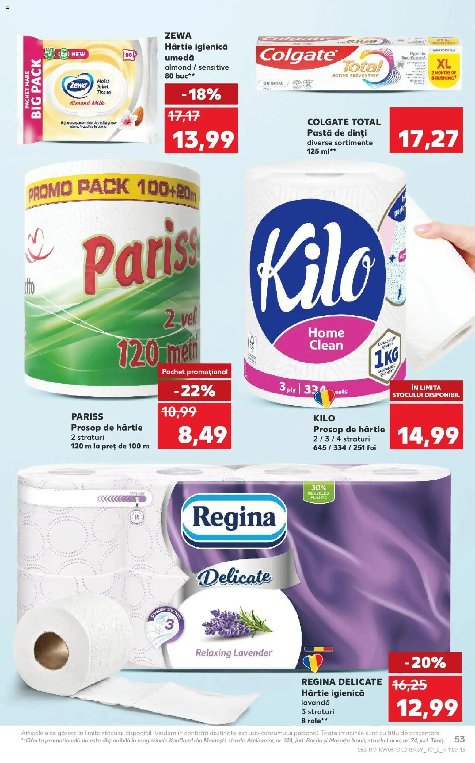 Noul catalog Kaufland – valabil de la 04.02.2026 | Pagină: 53 | Produse: Pomelo, Role, Pastă de dinți