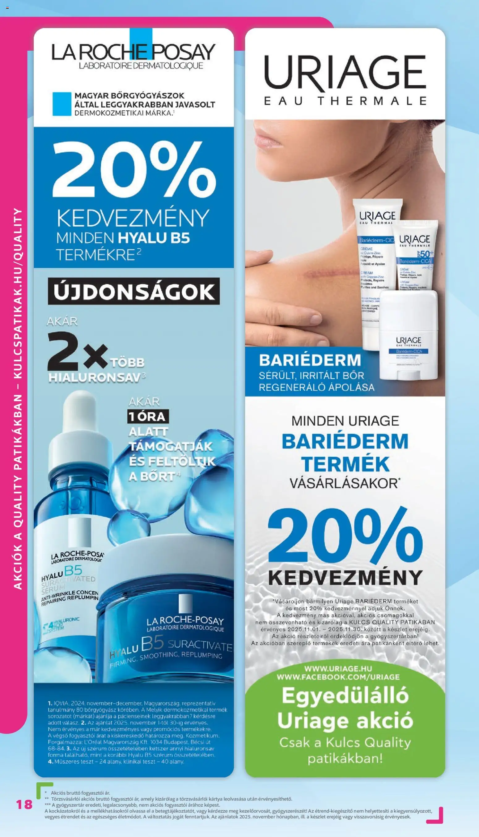 Kulcs Patika akciós ujság - amely érvényes a következő dátumtól: 01.11.2025 | Oldal: 18 | Termékek: Bor, Óra