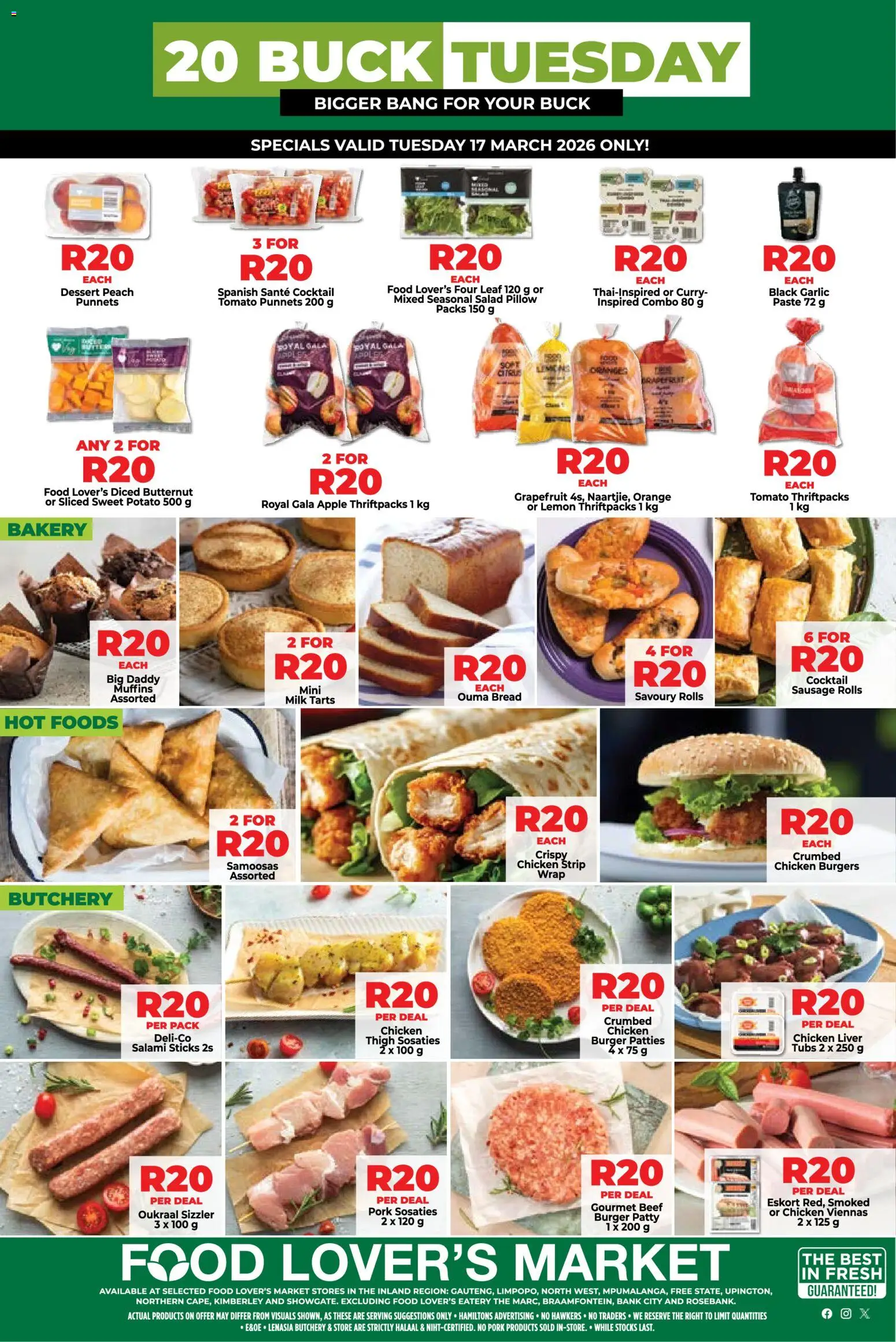 New Food Lover's Market catalogue – valid from 16.03.2026 | Page: 1 | Products: Bakery, Pillow, Chicken, Garlic