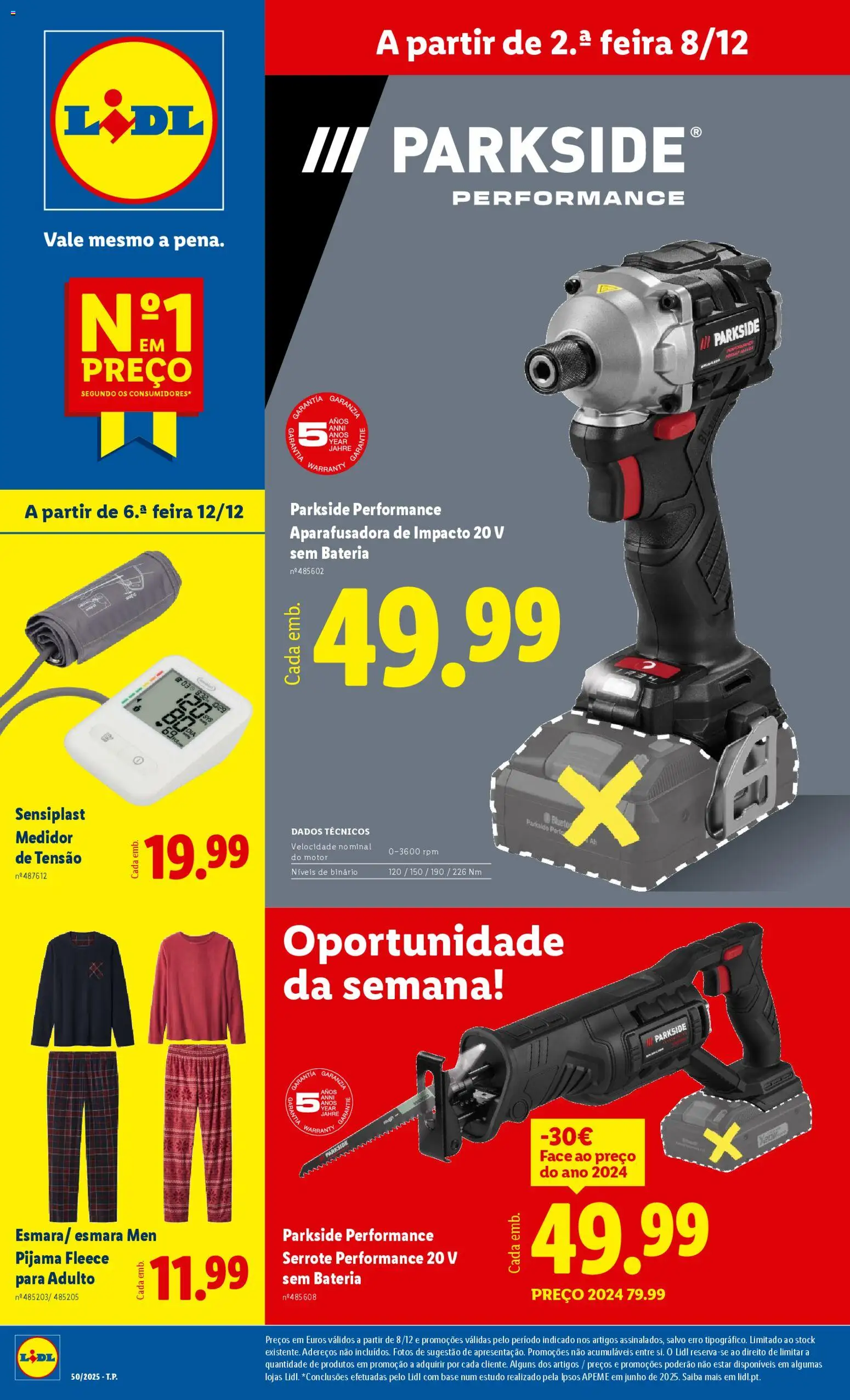 Lidl Novidades │ válido de 08.12.2025 | Página: 1 | Produtos: Monitor, Base, Bateria