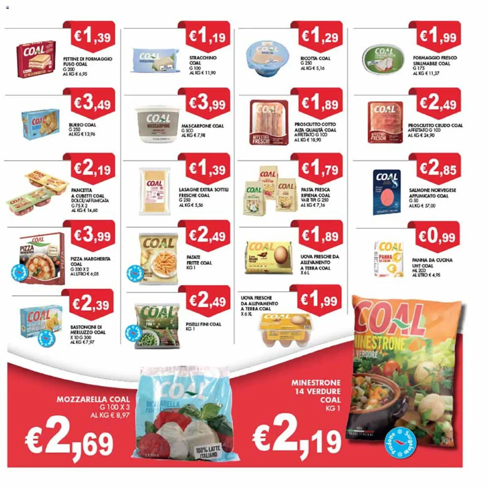 Volantino Coal del 14.11.2025 | Pagina: 29 | Prodotti: Prosciutto Crudo, Verdure, Latte, Terra